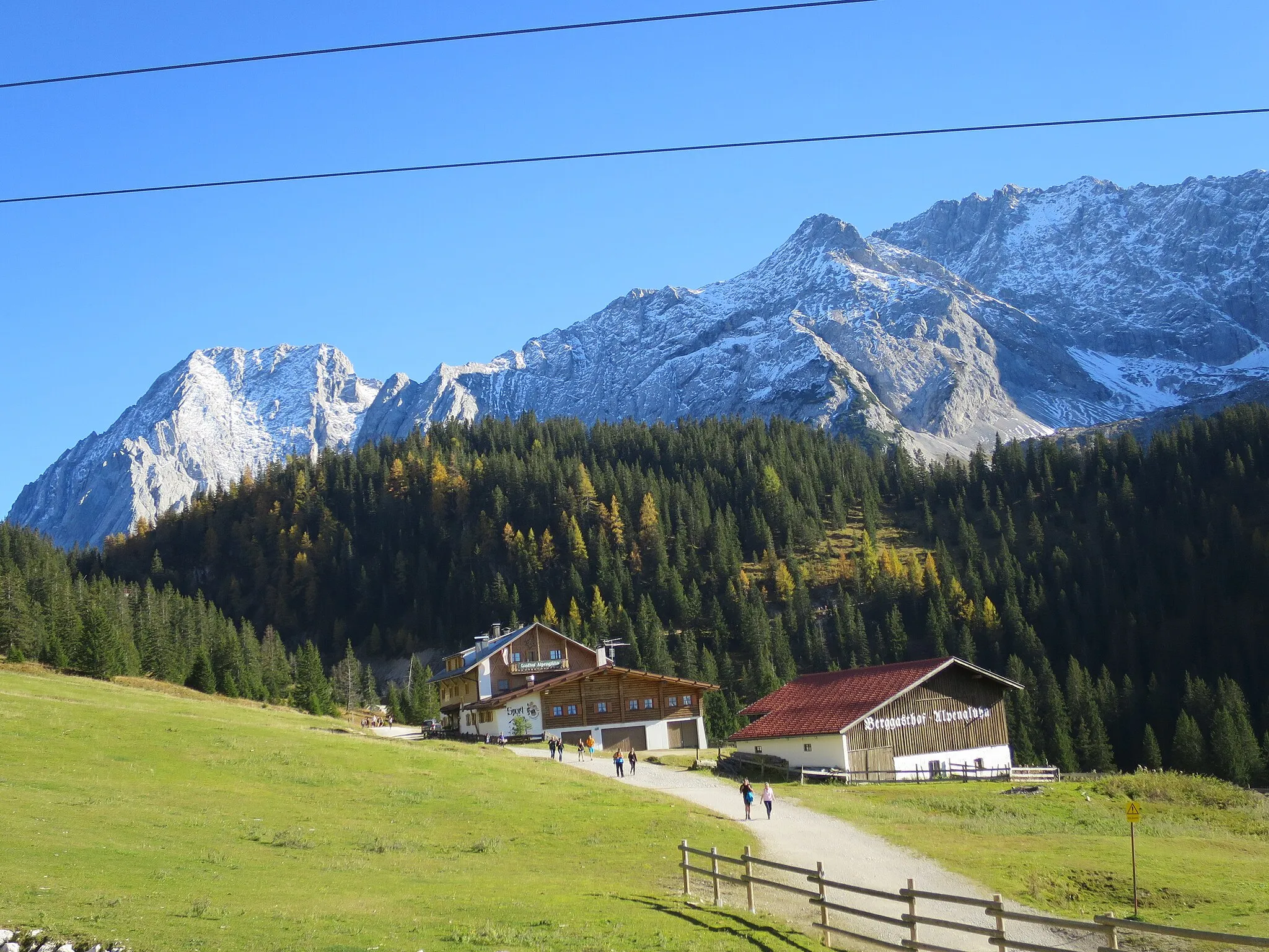 Photo showing: Berggasthof "Alpenglühn" auf der Ehrwalder Alm