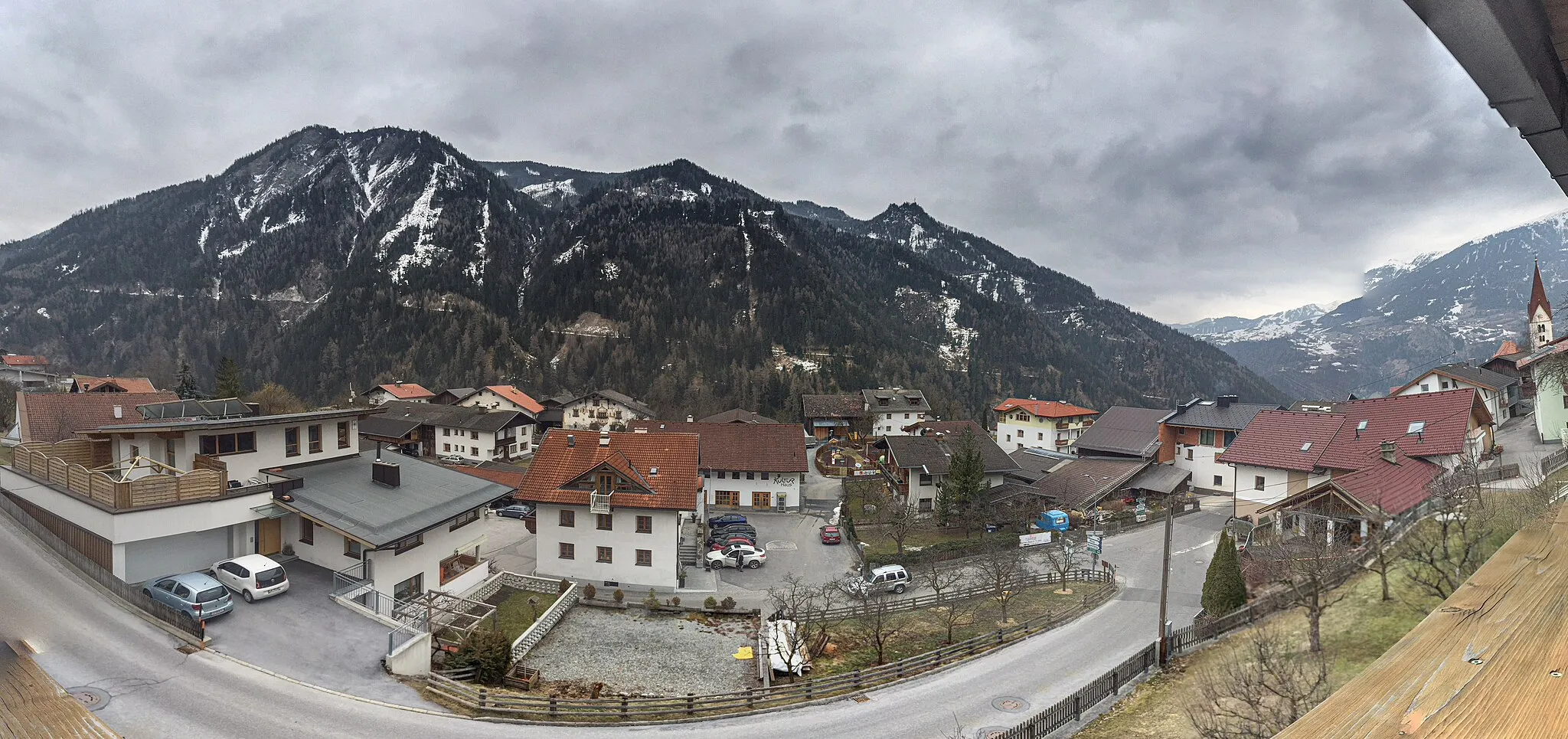Photo showing: Blick auf das Dorfzentrum von Kauns