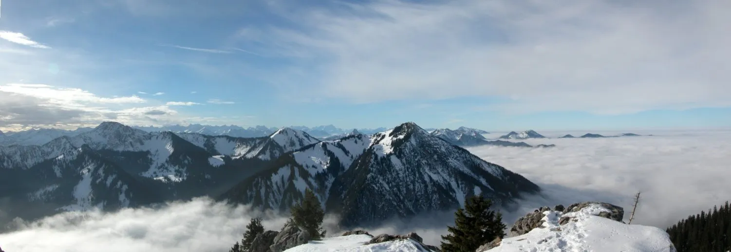 Photo showing: Blick auf die Bayerischen Alpen