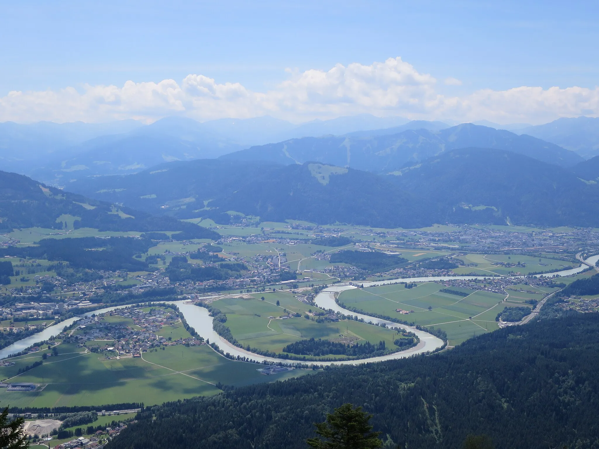 Photo showing: Blick auf das Inntal vom Feuerköpfl