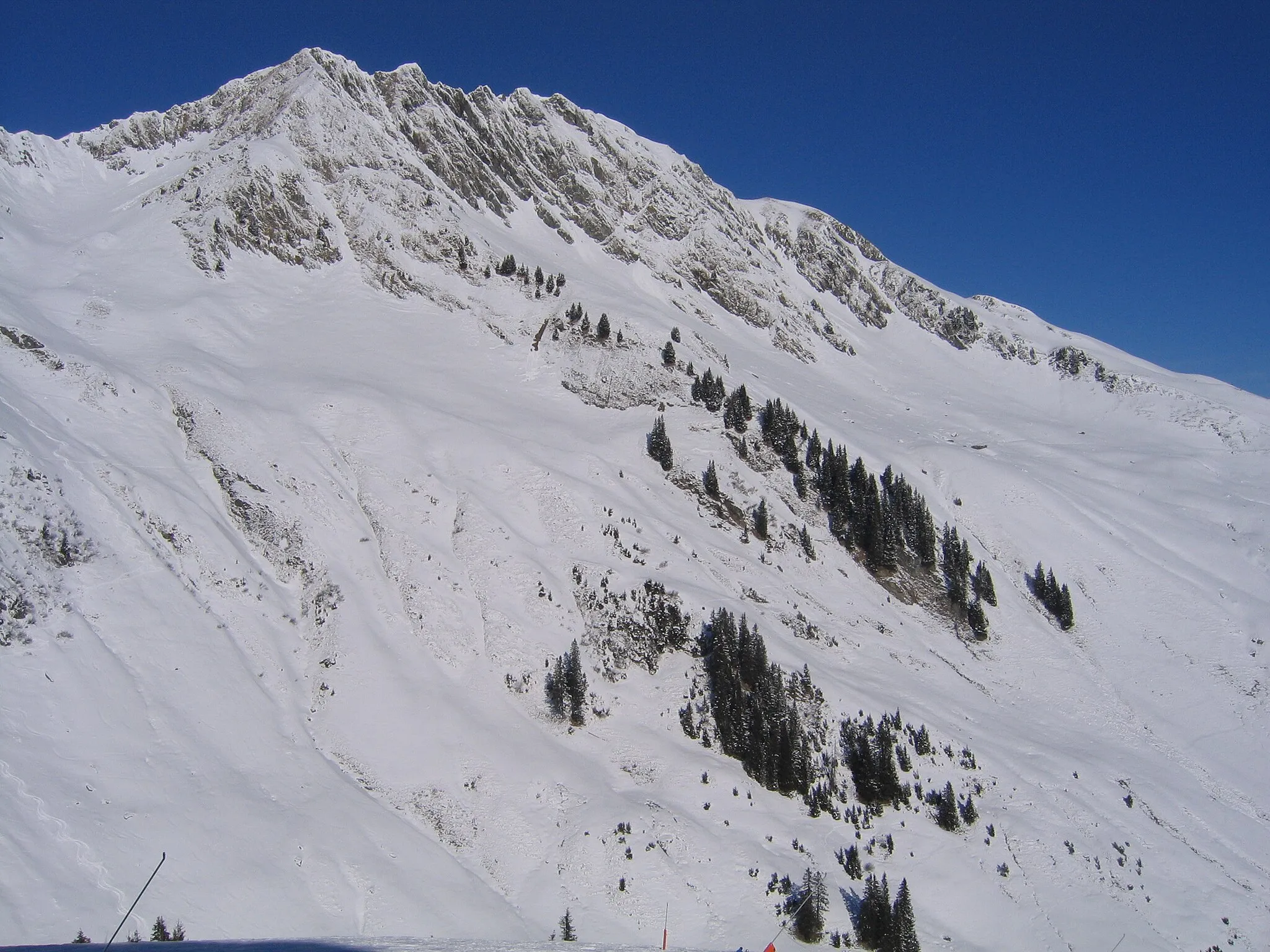 Photo showing: The southeast face of the Kleiner Rettenstein, Kitzbühel Alps, Austria.