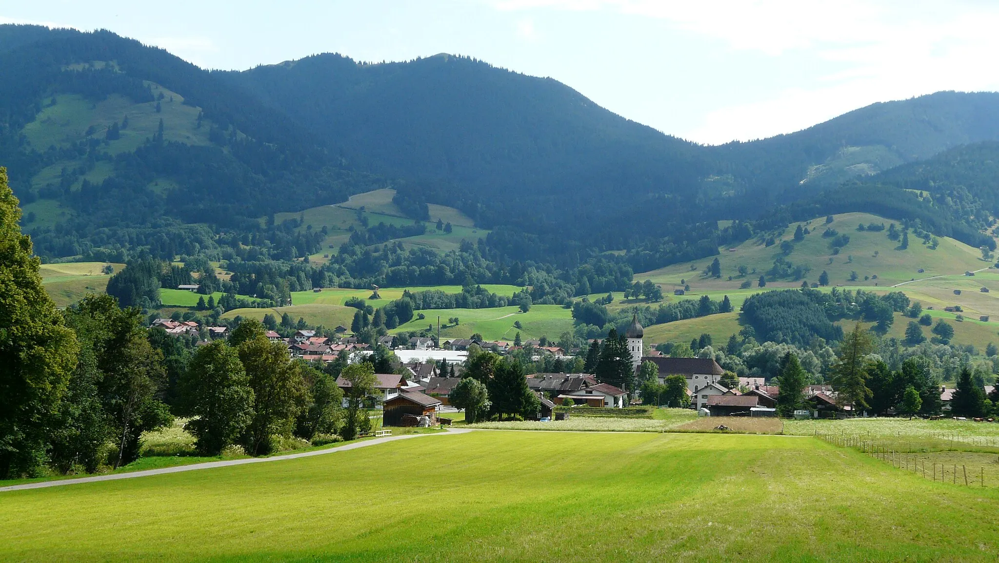 Photo showing: Unterammergau von Westen