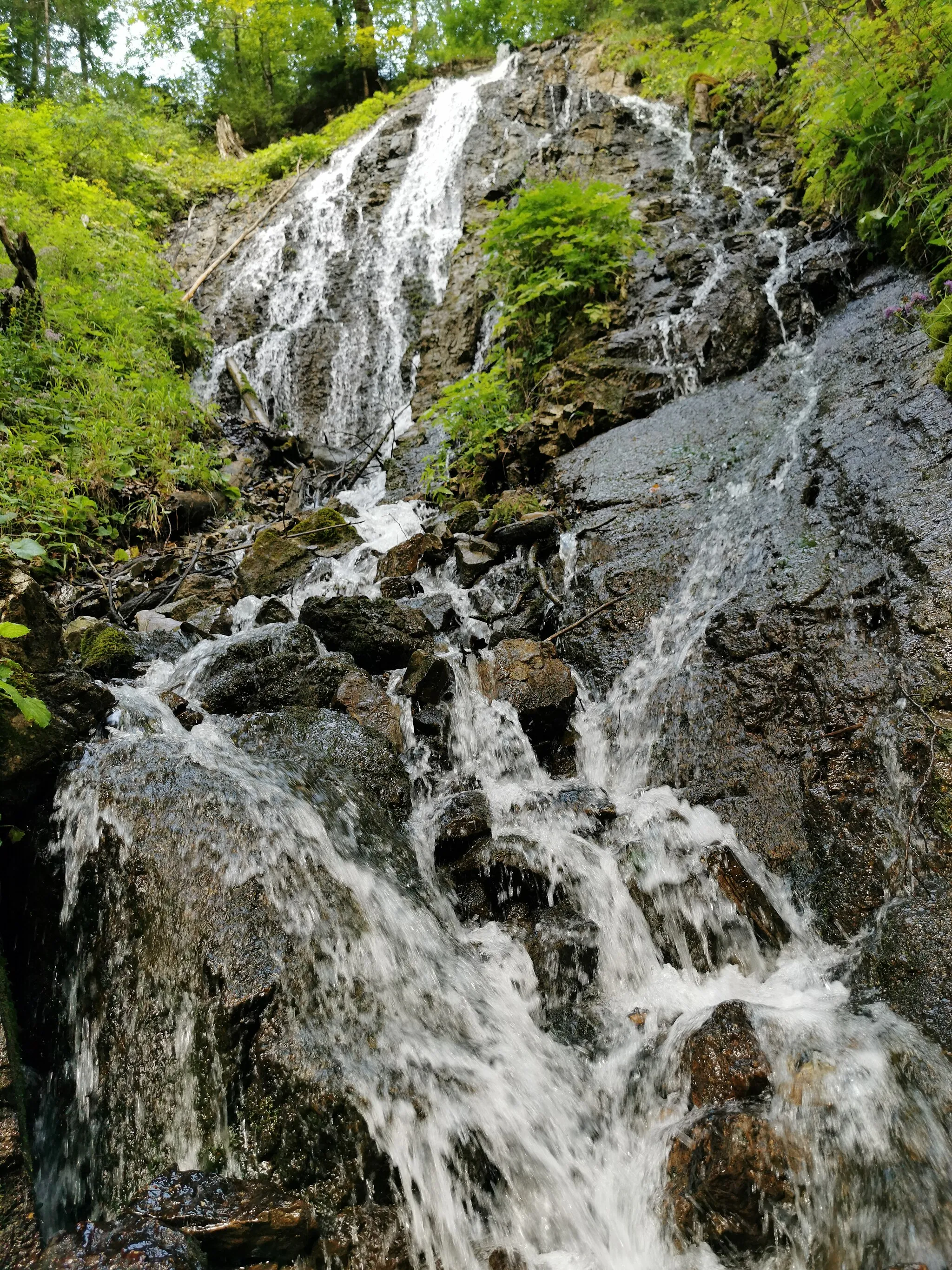 Photo showing: Enterrottacher Wasserfälle (die Rottach-Wasserfälle sind direkt rechts daneben)