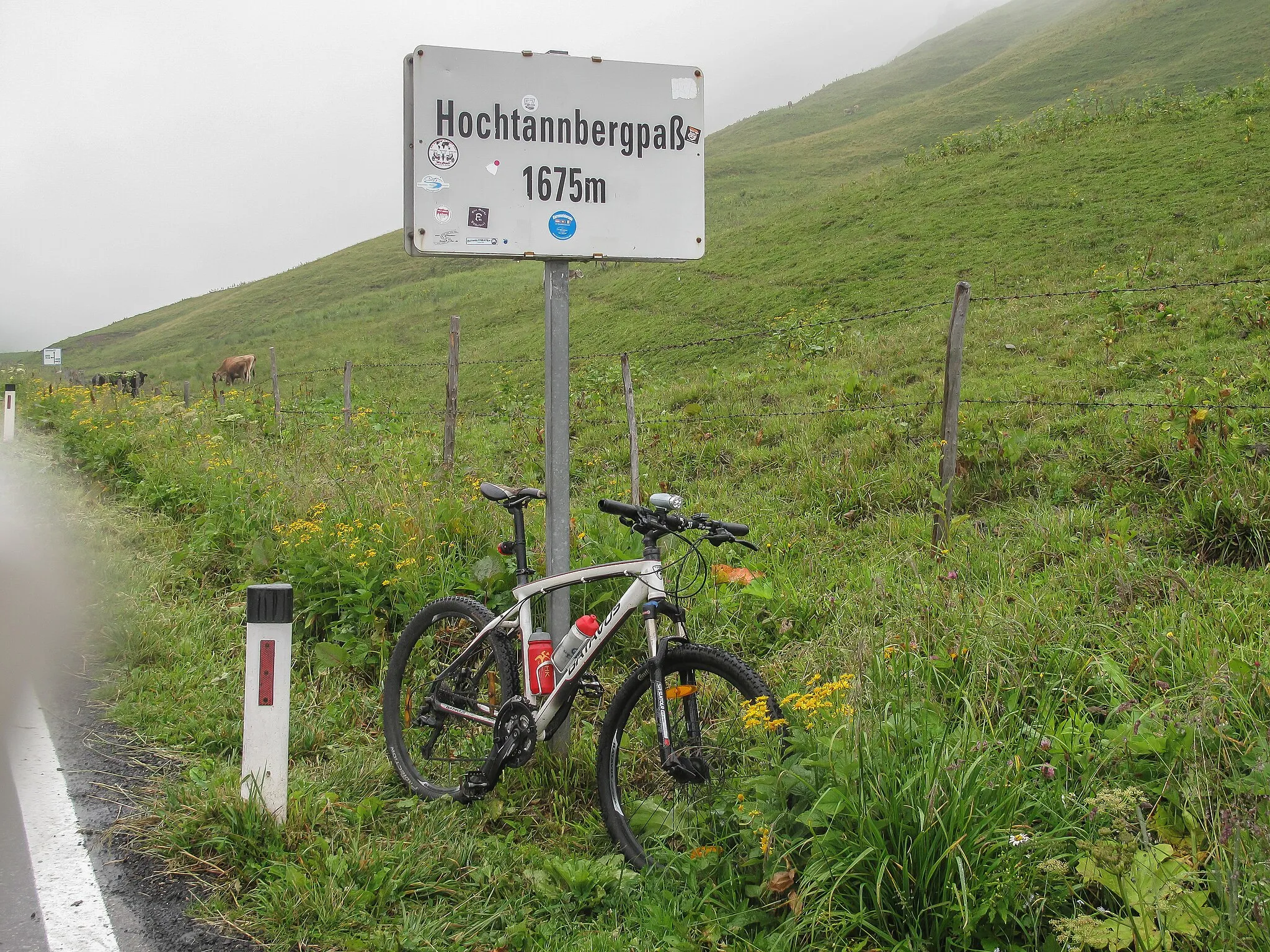 Photo showing: Hochtannbergpass, name sign