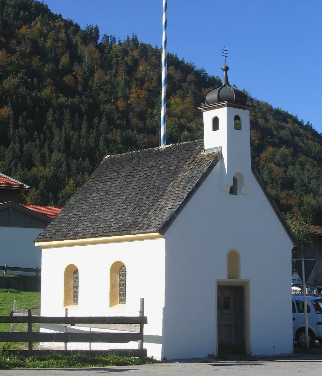 Photo showing: Kapelle in Aurach (Fischbachau)