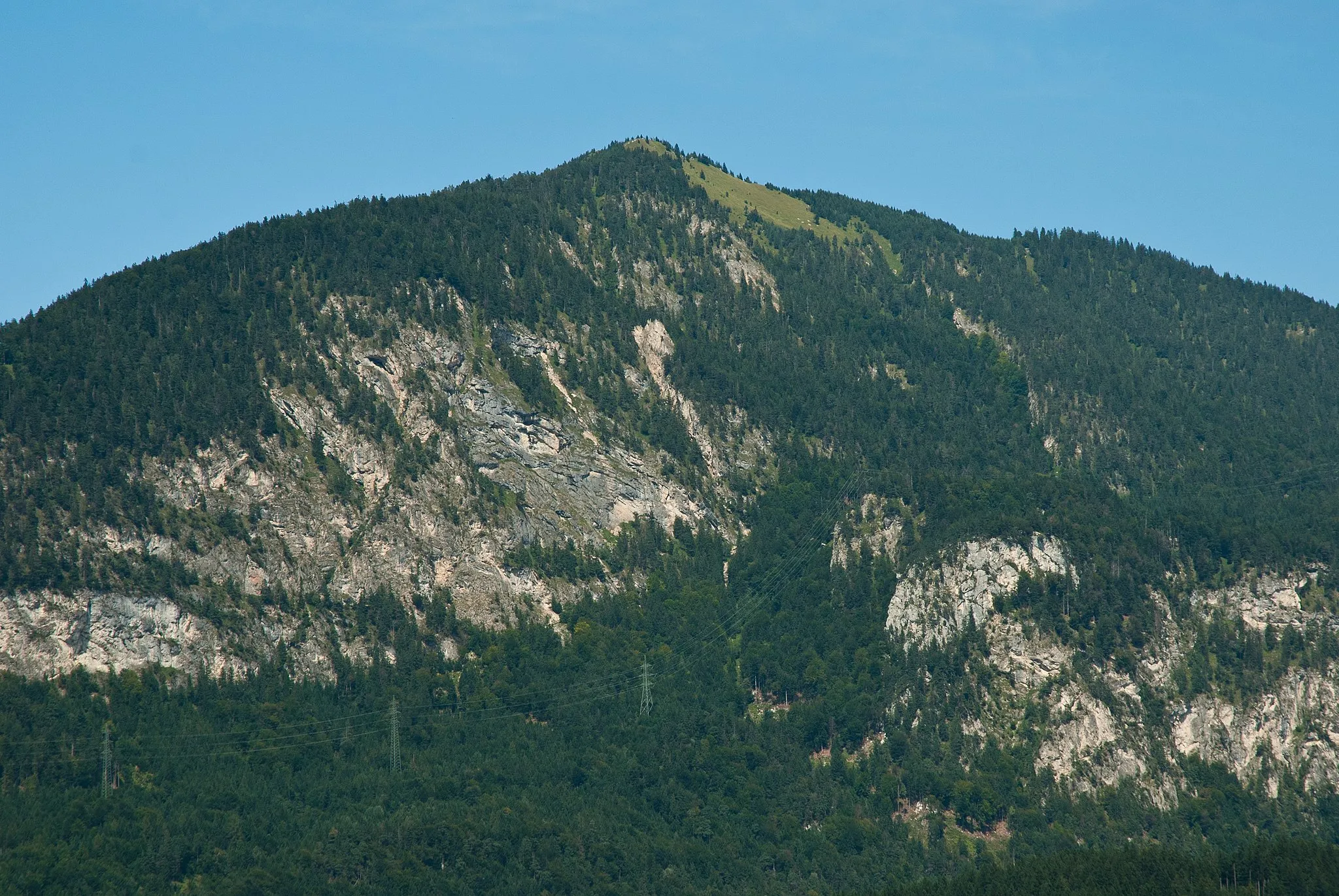 Photo showing: Voldöppberg from south (Brixlegg)