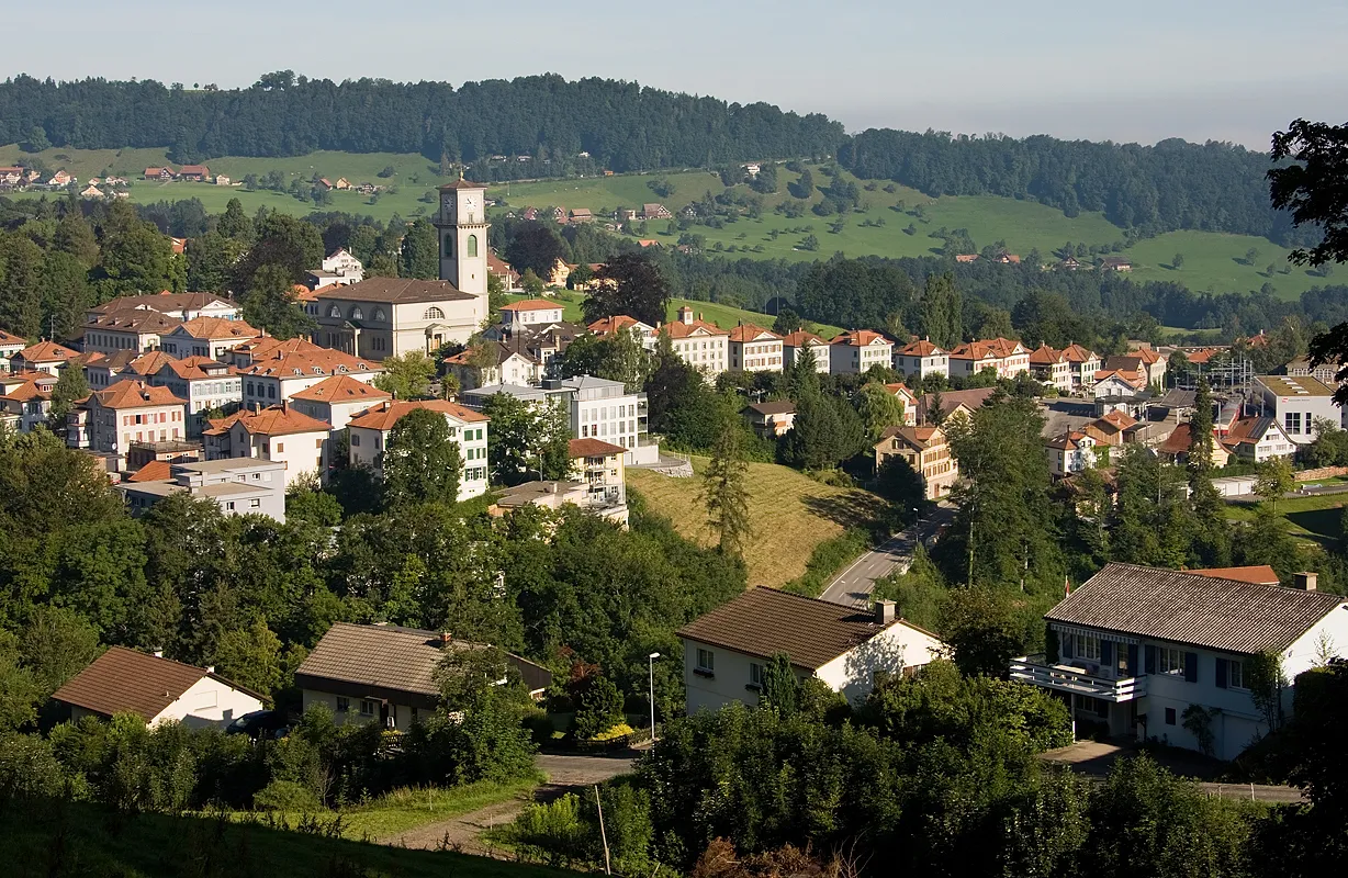 Photo showing: Oestlicher Teil des Dorfes Heiden