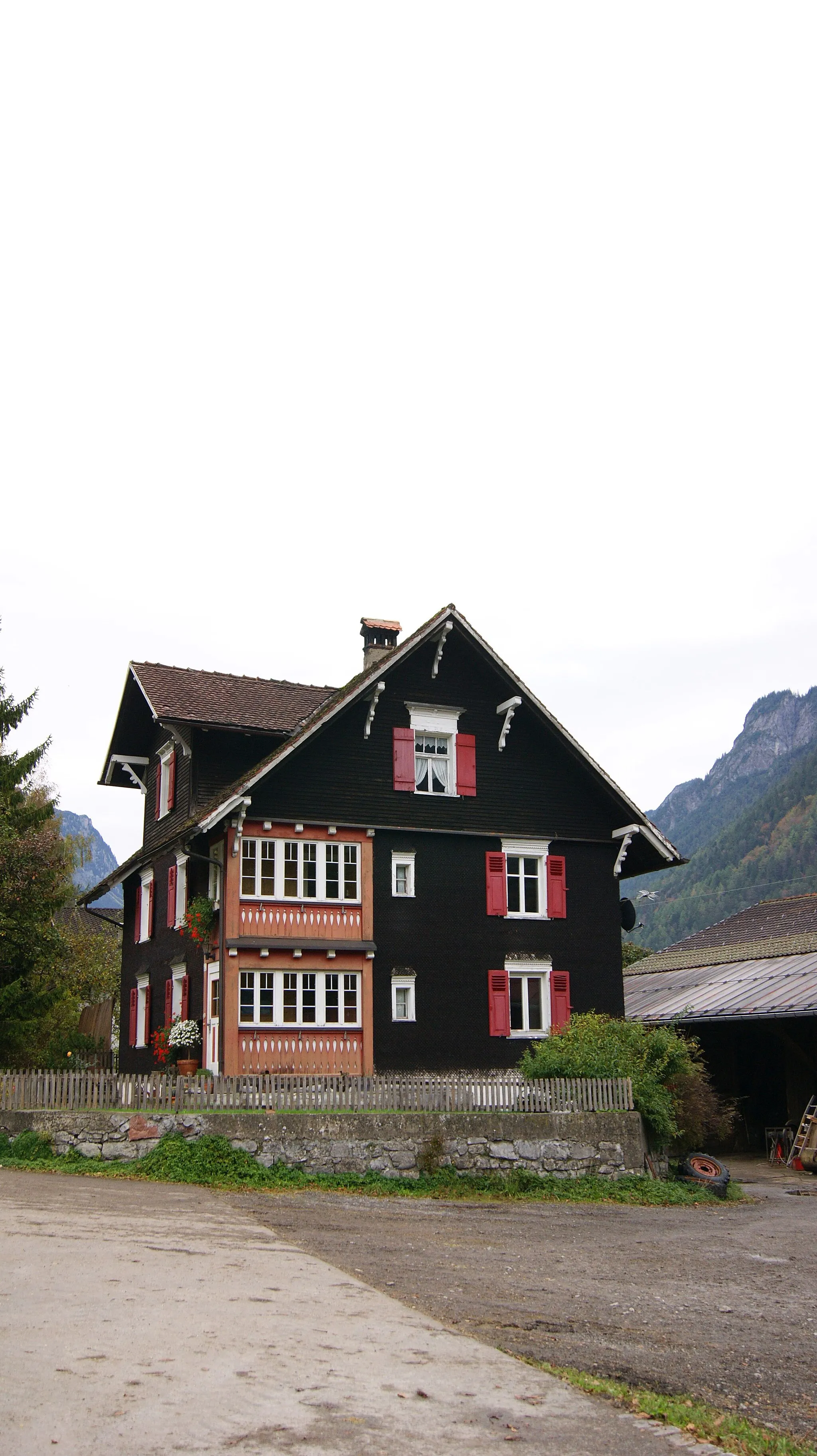 Photo showing: Farmhouse in Radin / Bludenz in Vorarlberg, Austria.