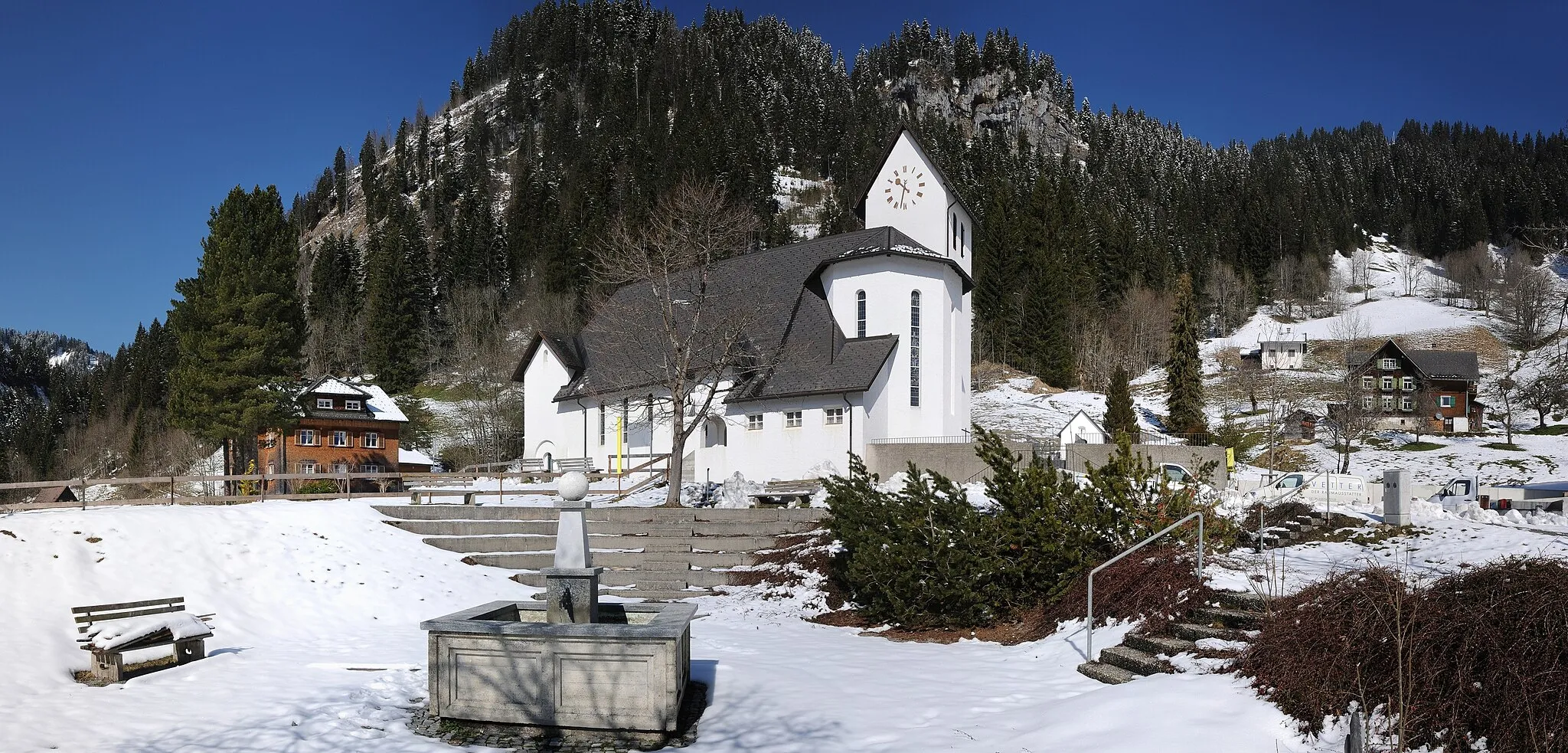 Photo showing: Pfarrkirche Hl. Maria Magdalena in Ebnit, Dornbirn.