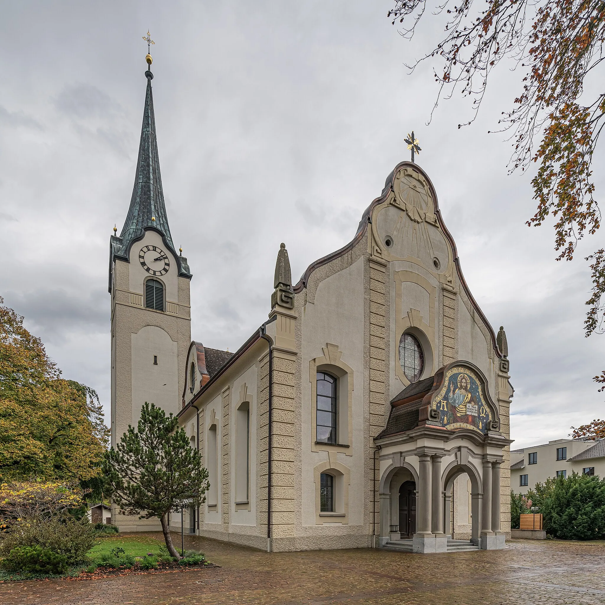 Photo showing: Parish church in Oberriet, canton of St. Gallen, Switzerland