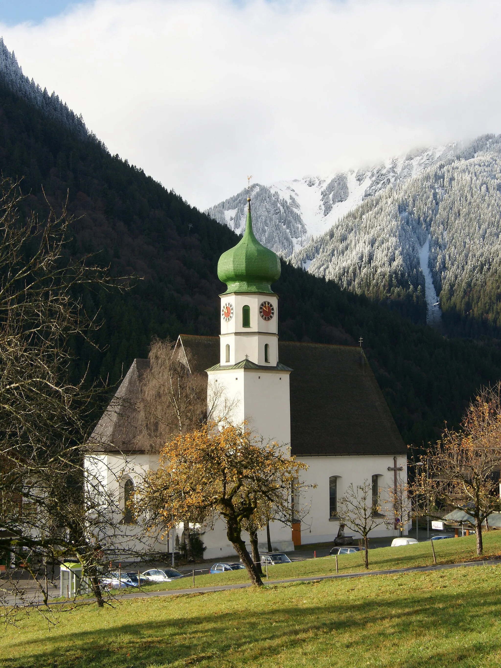 Photo showing: Pfarrkirche hl. Gallus in Sankt Gallenkirch im Montafon.