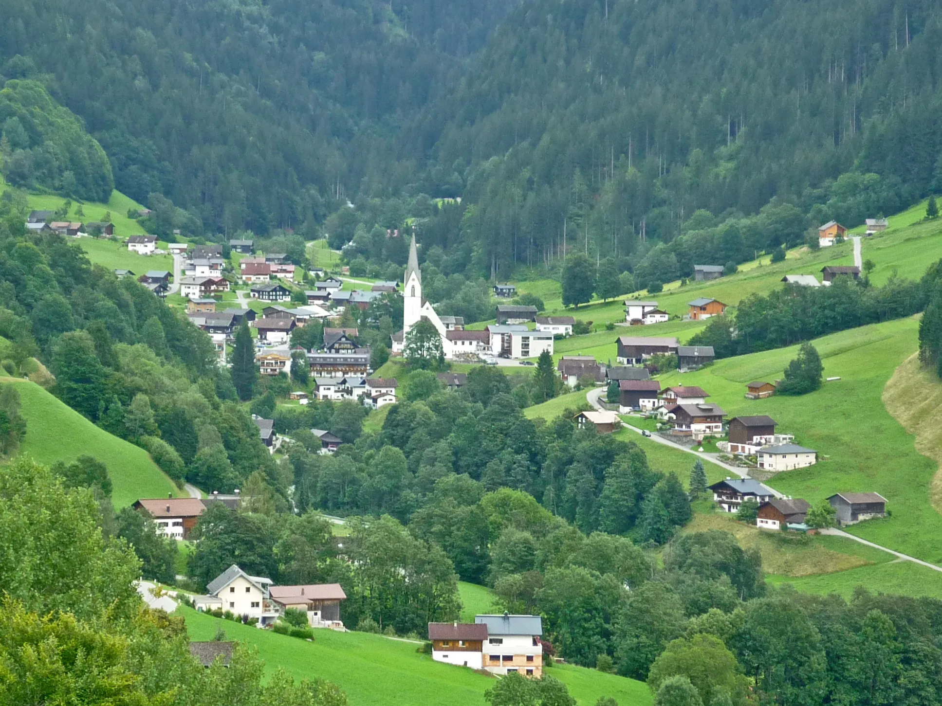 Photo showing: Blick auf Silbertal im Montafon