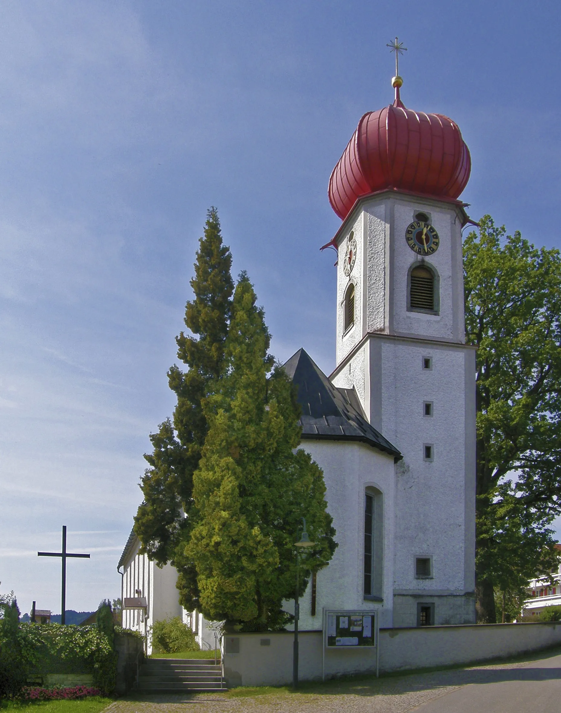 Photo showing: Katholische Pfarrkirche St. Martin in Scheffau (Allgäu) (Ortsteil von Scheidegg, Bayern, Deutschland)