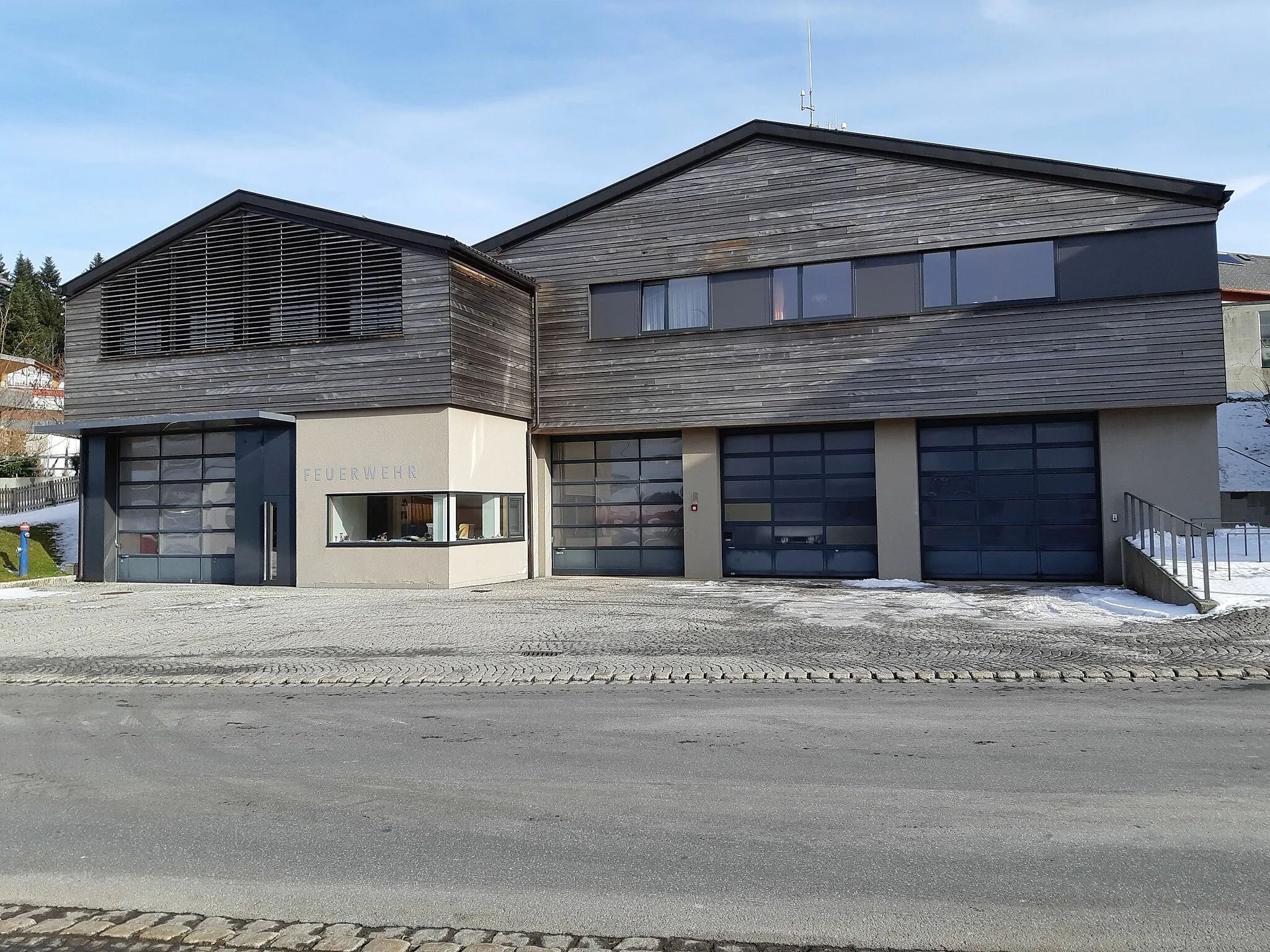 Photo showing: Fire station in Sulzberg, Vorarlberg, Austria.