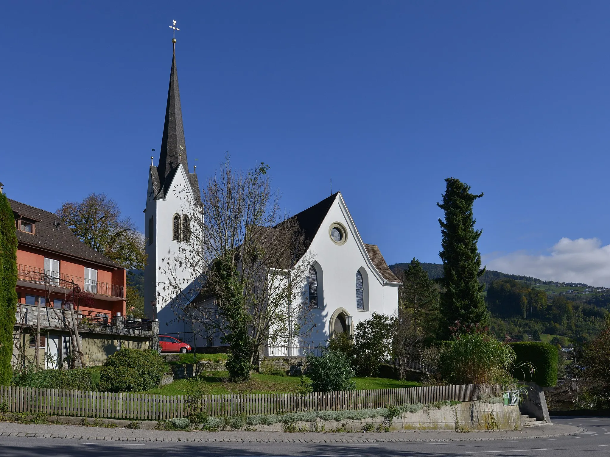 Photo showing: Pfarrkirche zu Hl Agnes in Klaus,Vorarlberg