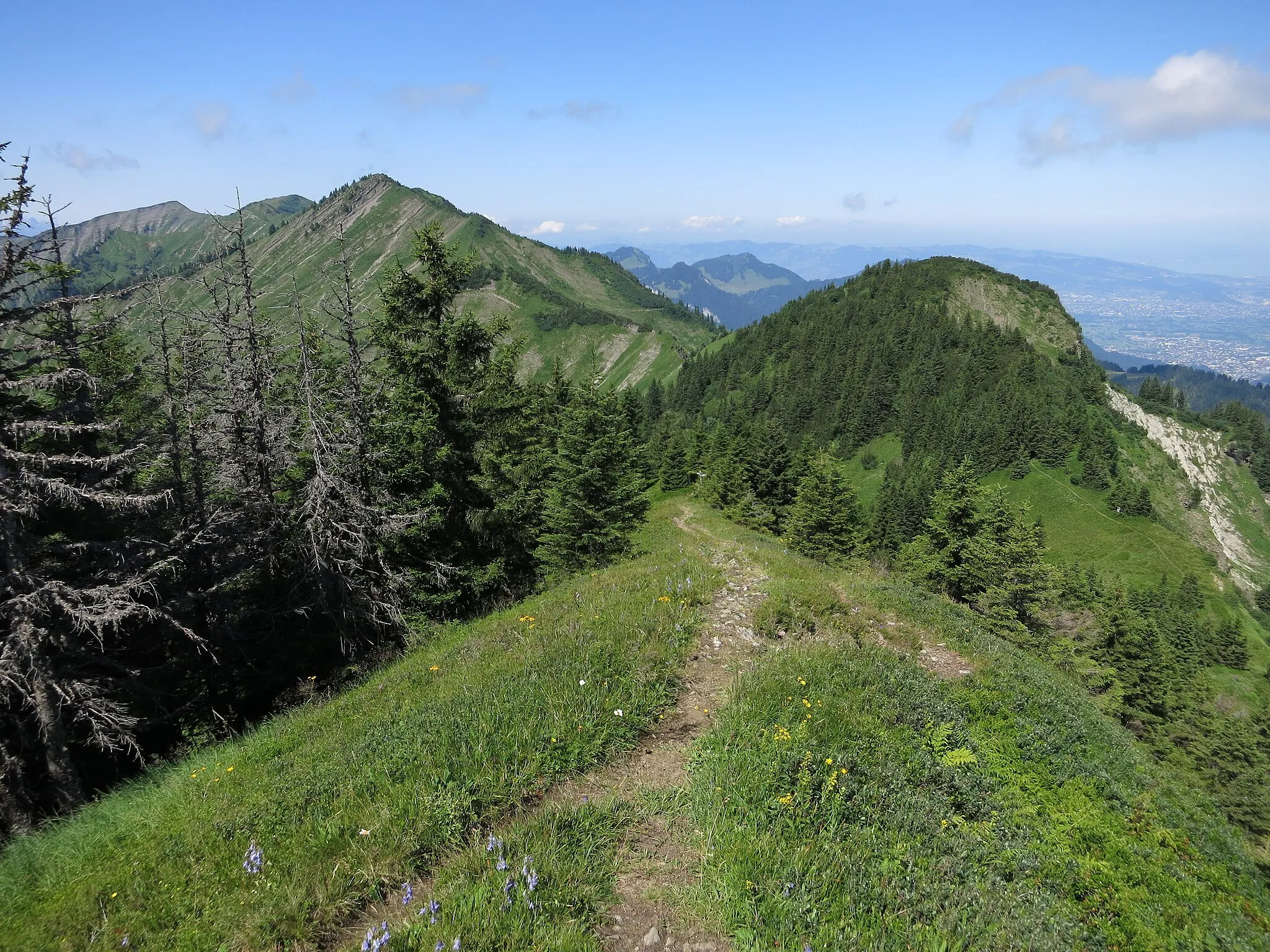 Photo showing: Mountain range First near Dornbirn, Austria