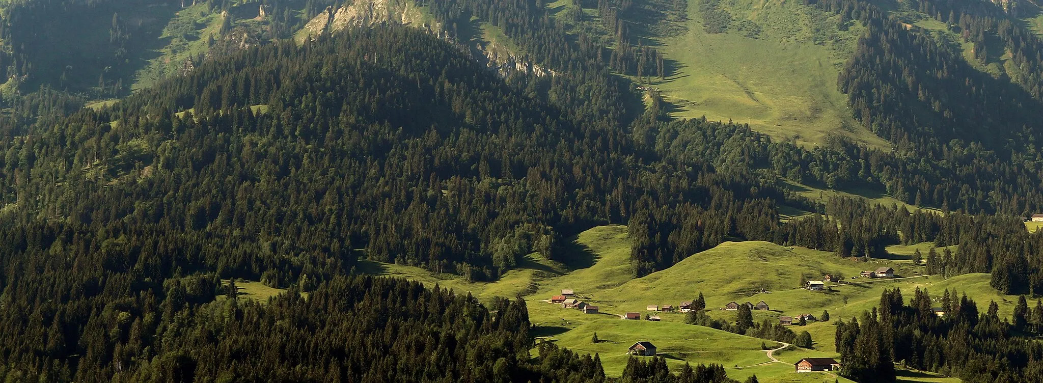 Photo showing: Patennerkopf im Bregenzer Wald, Vorarlberg, von Sibratsgfäll aus gesehen.