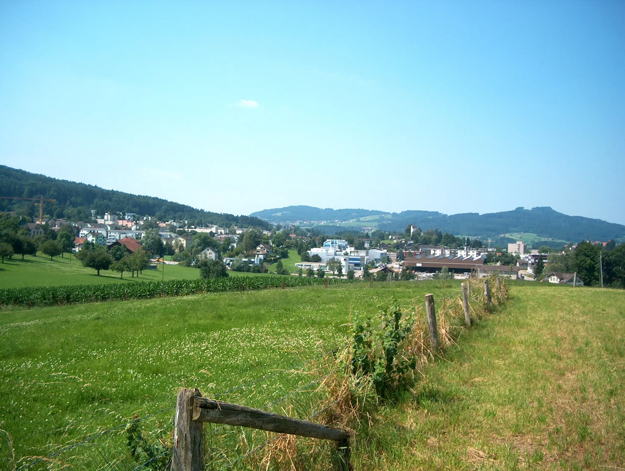 Photo showing: Sicht vom Kappelhof auf Wittenbach
