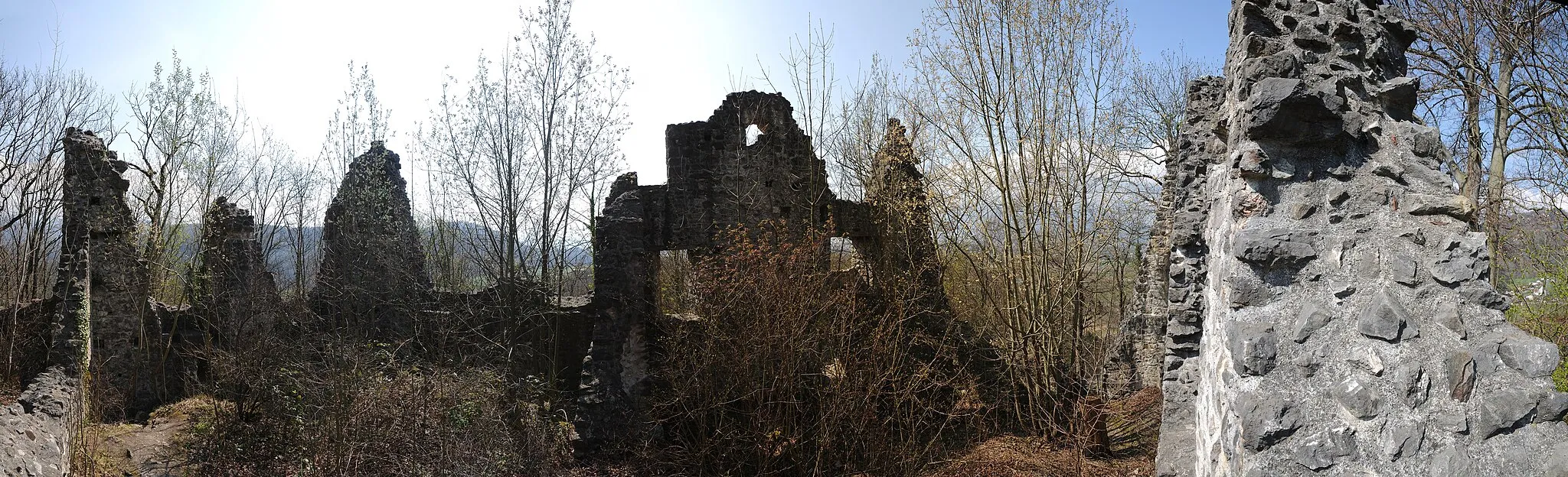 Photo showing: Die Burgruine Neuburg (Koblach) in der Gemeinde Koblach in Vorarlberg steht auf dem gleichnamigen Inselberg in der Rheintalebene. Die Anlage steht unter Denkmalschutz.