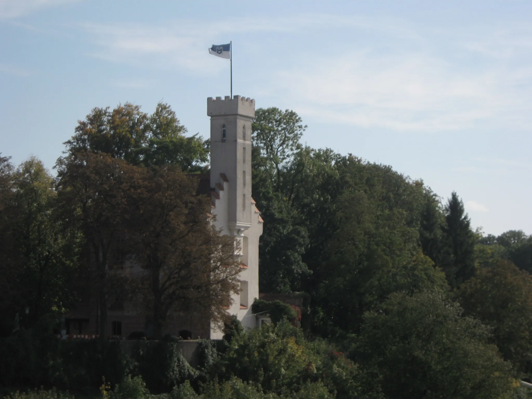 Photo showing: Blick vom Wehrturm Mehlsack in Ravensburg zur Veitsburg (Ravensburg).