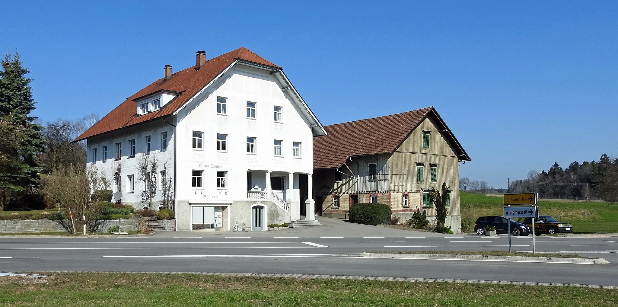 Photo showing: Ehem. Gasthof mit Ökonomie in Biesings, Sigmarszell