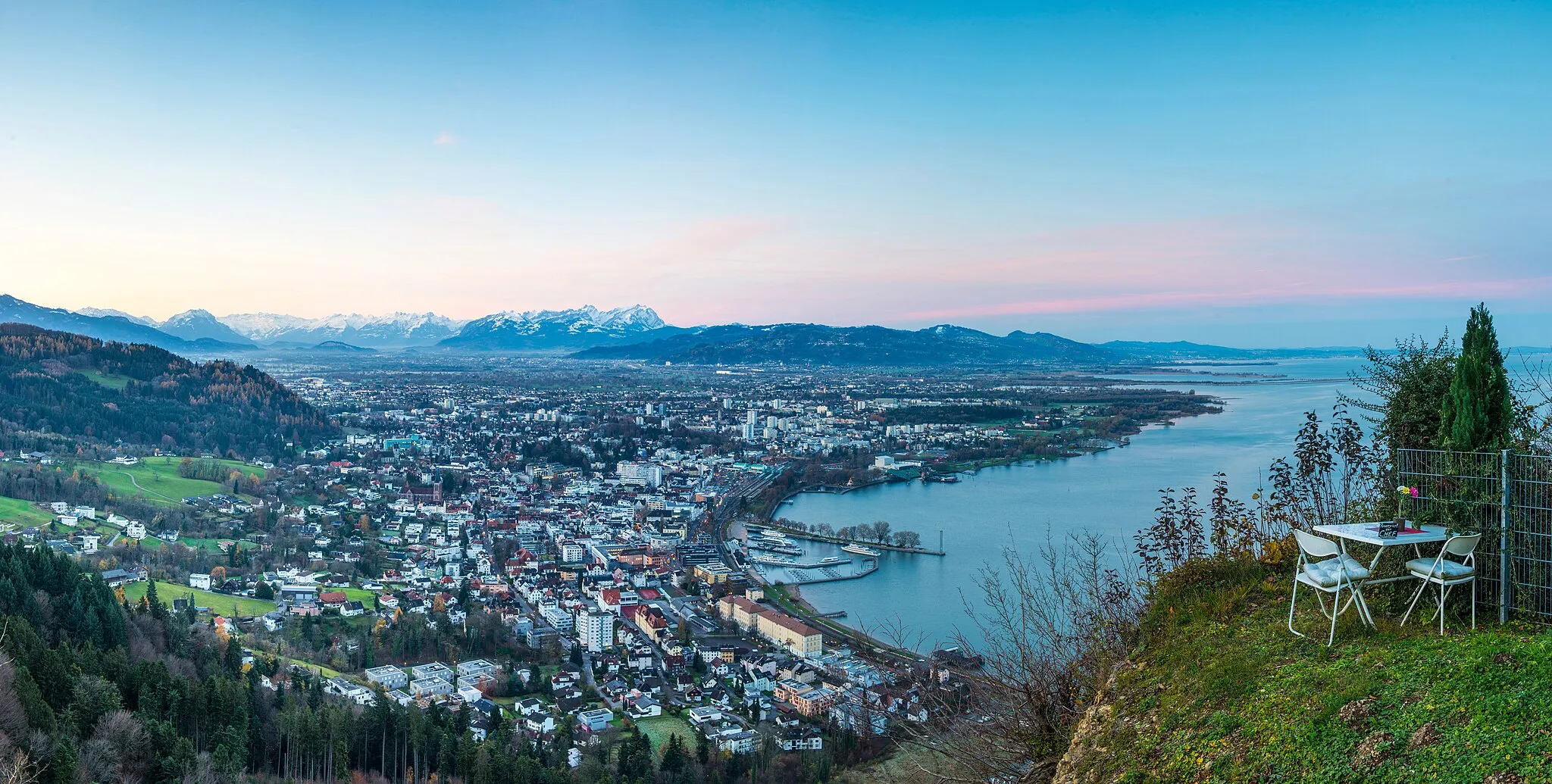 Photo showing: Bregenz, gesehen vom Gasthaus Seibel