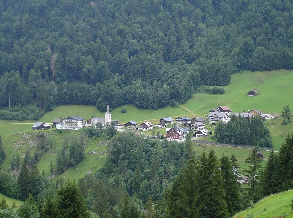 Photo showing: Buchboden von Süden, aus dem Hutlatal