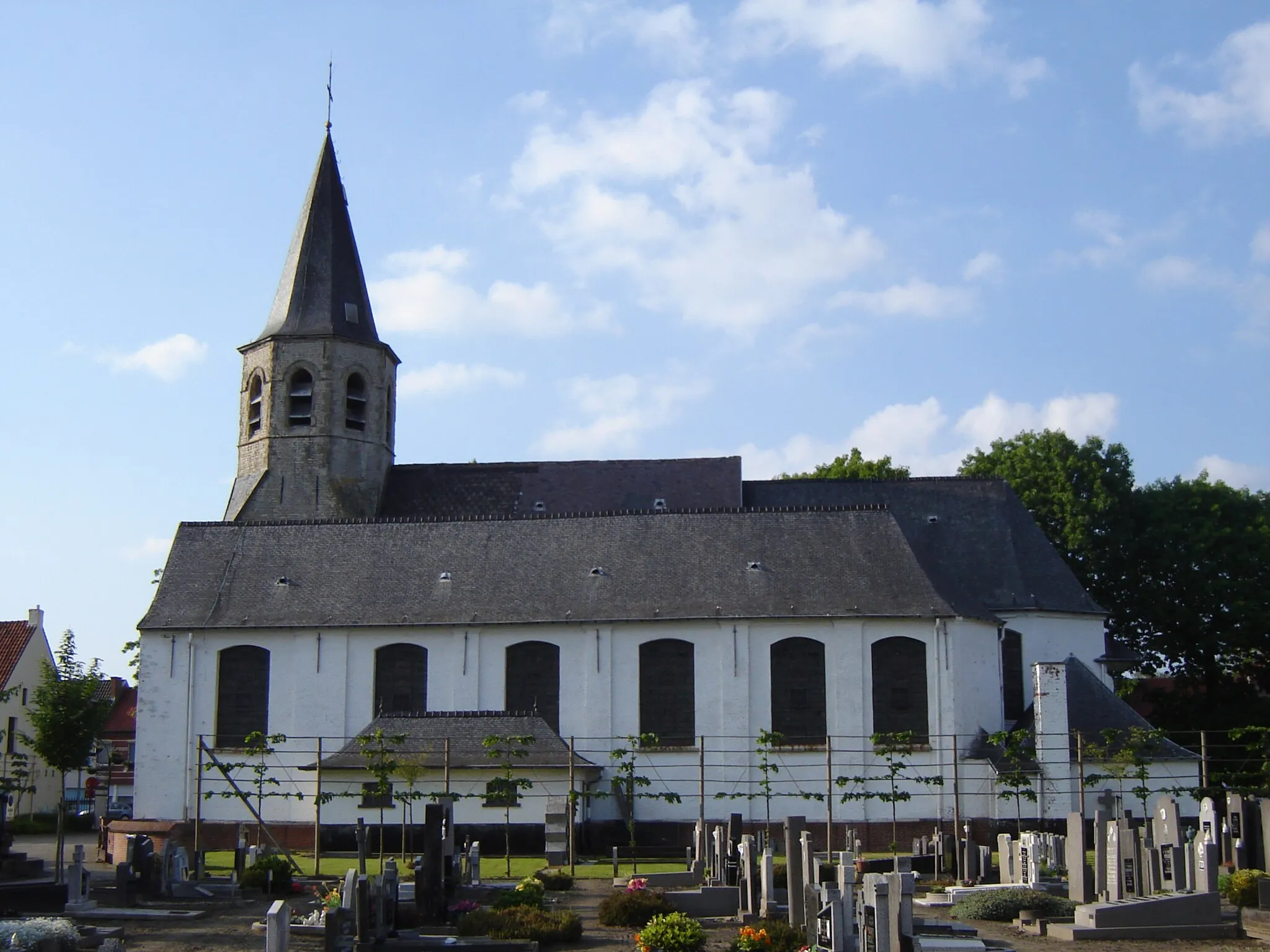 Photo showing: Church of Saint Eligius in Zeveneken. Zeveneken, Lochristi, East Flanders, Belgium