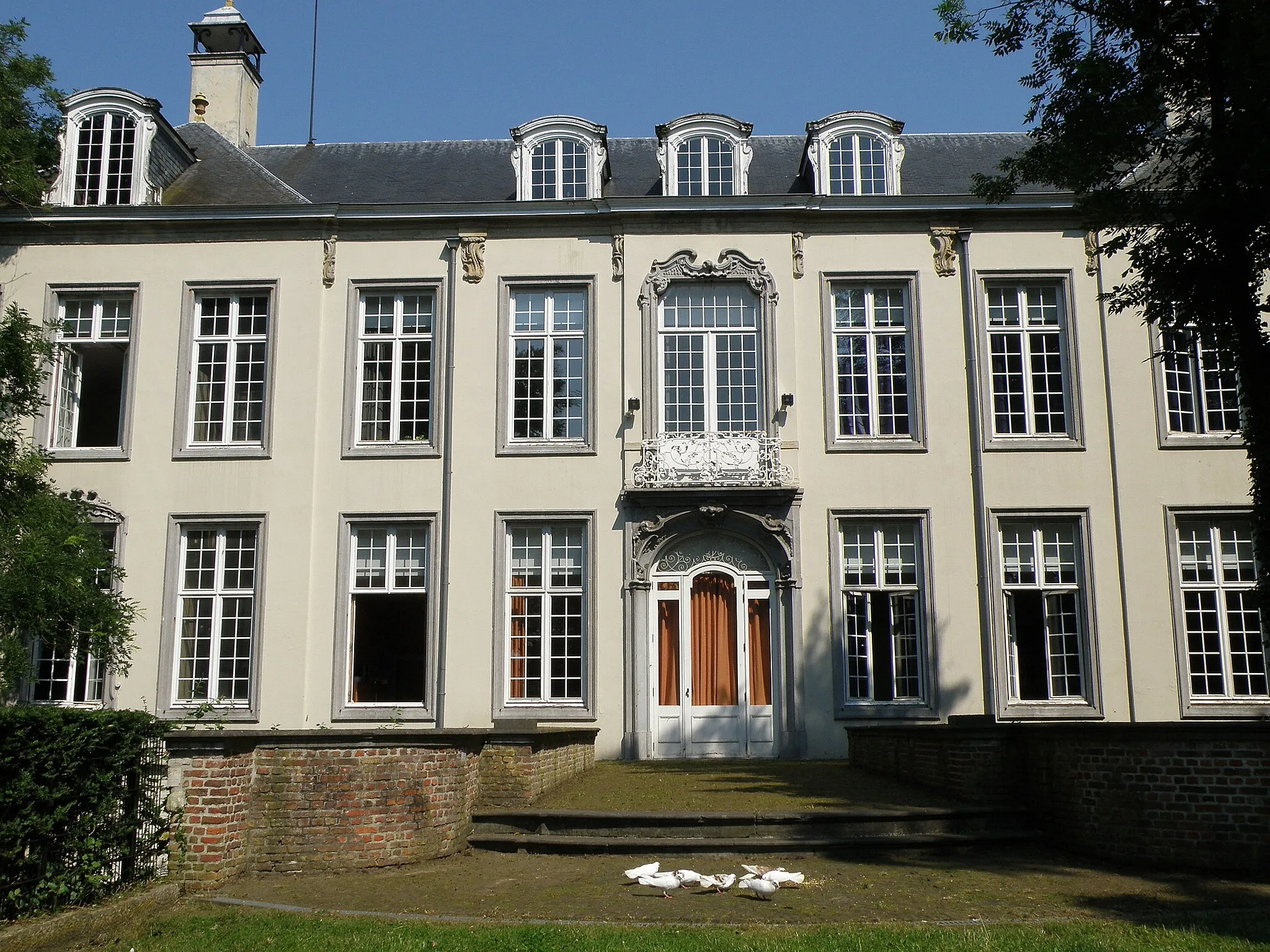 Photo showing: Antwerpen, district Deurne. Kasteel Boekenberg, Gouverneur Holvoetlaan 28, ca. 1750, n.o.v. archit. J.P. Van Baurscheit de jonge. Achtergevel.