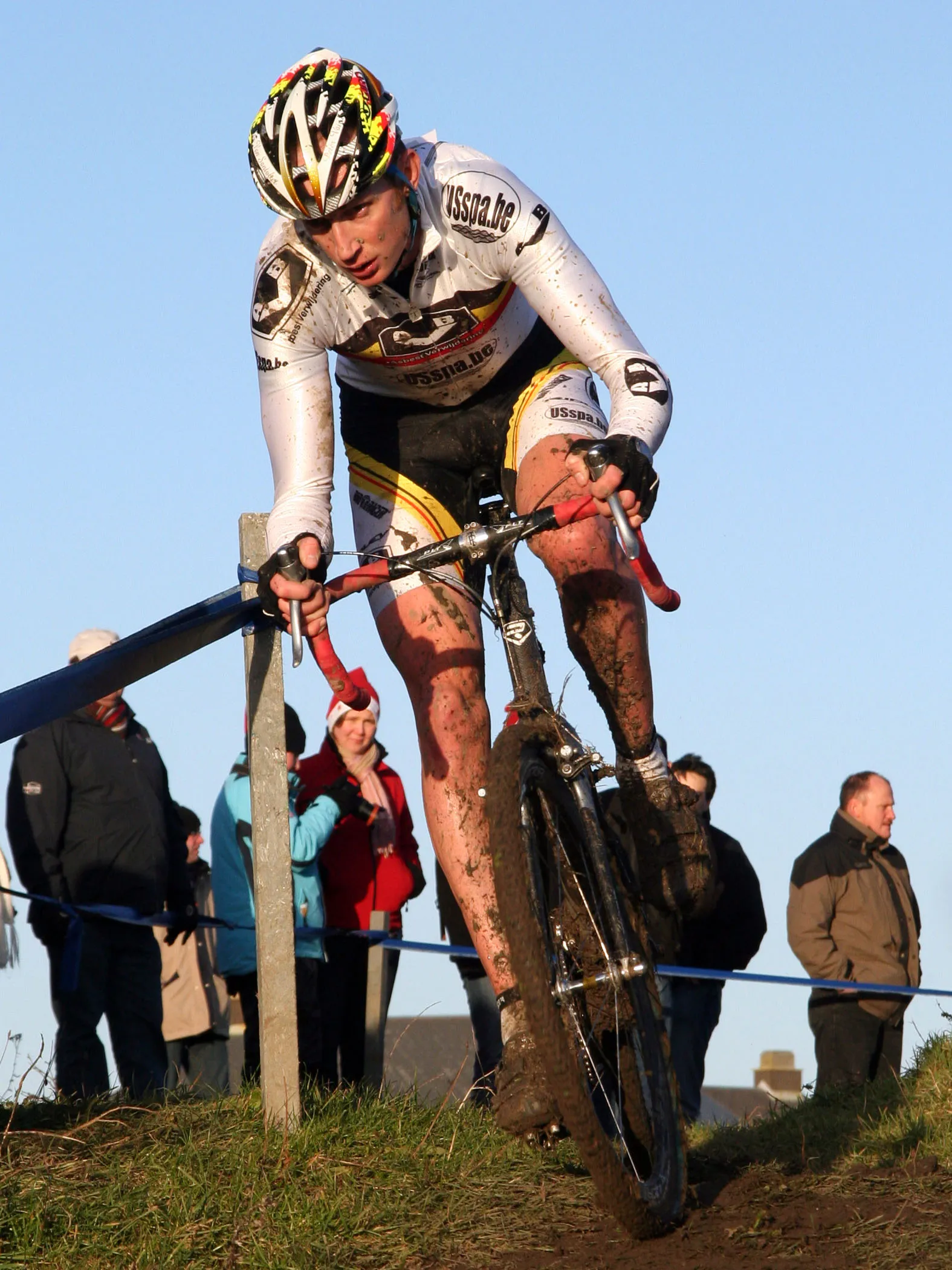 Photo showing: Peter Van Santvliet tijdens de Noordzeecross 2007 in Middelkerke