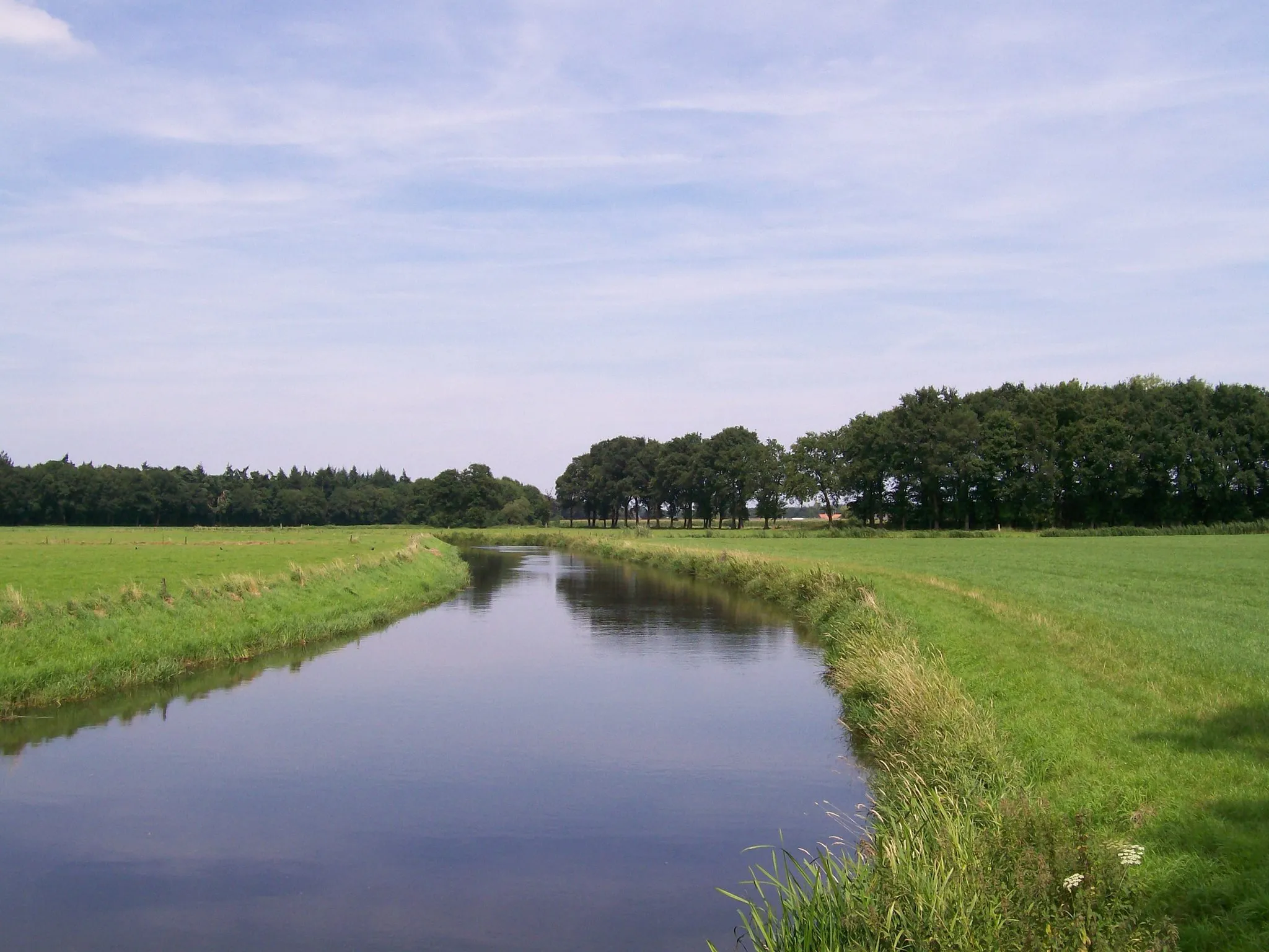 Photo showing: Zicht op een deel van de rivier de Aa of Weerijs. Nabij het natuurgebied de Krabbenbosschen
