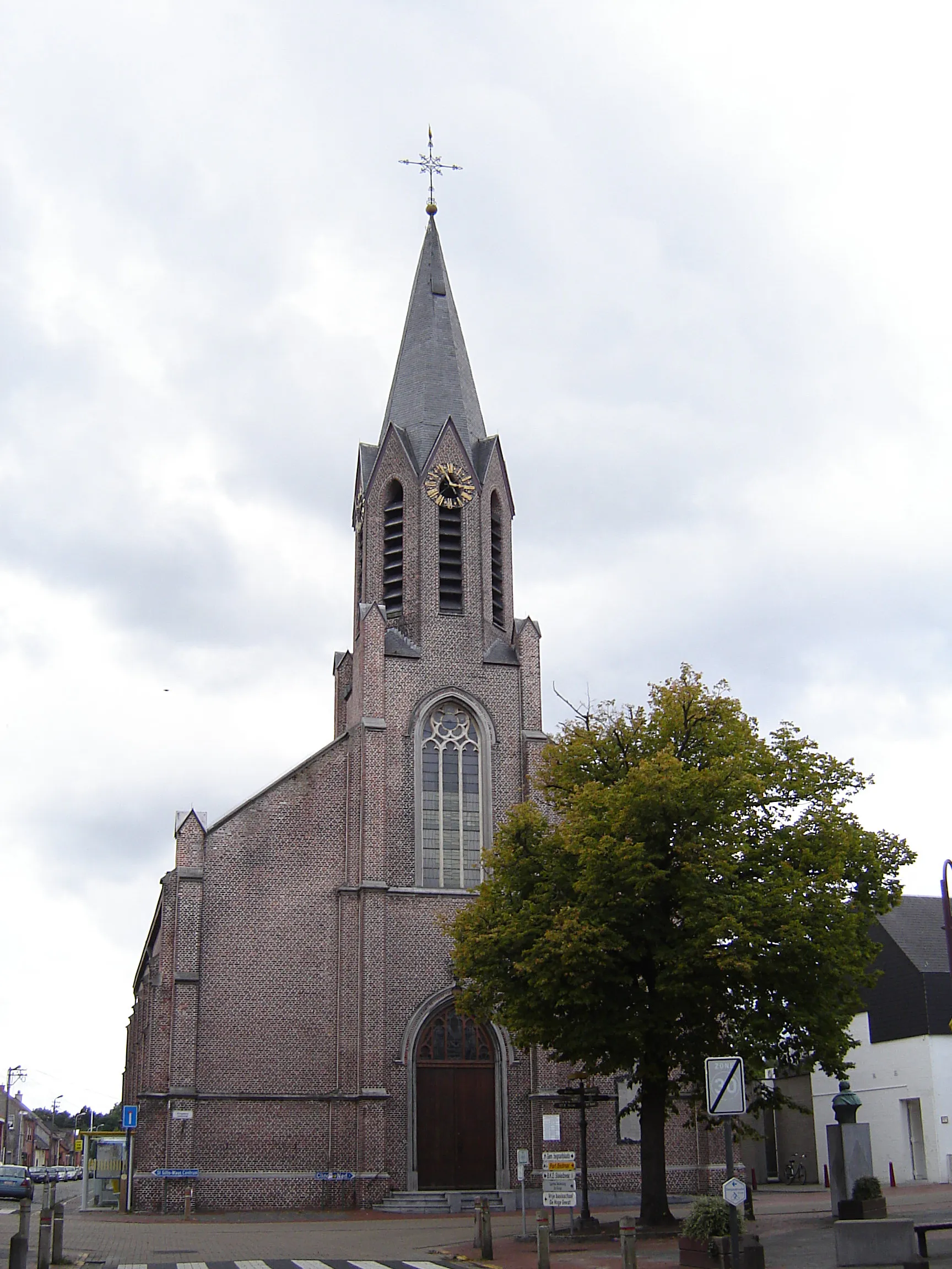 Photo showing: Church of the Assumption of Mary in De Klinge. De Klinge, Sint-Gillis-Waas, East Flanders, Belgium