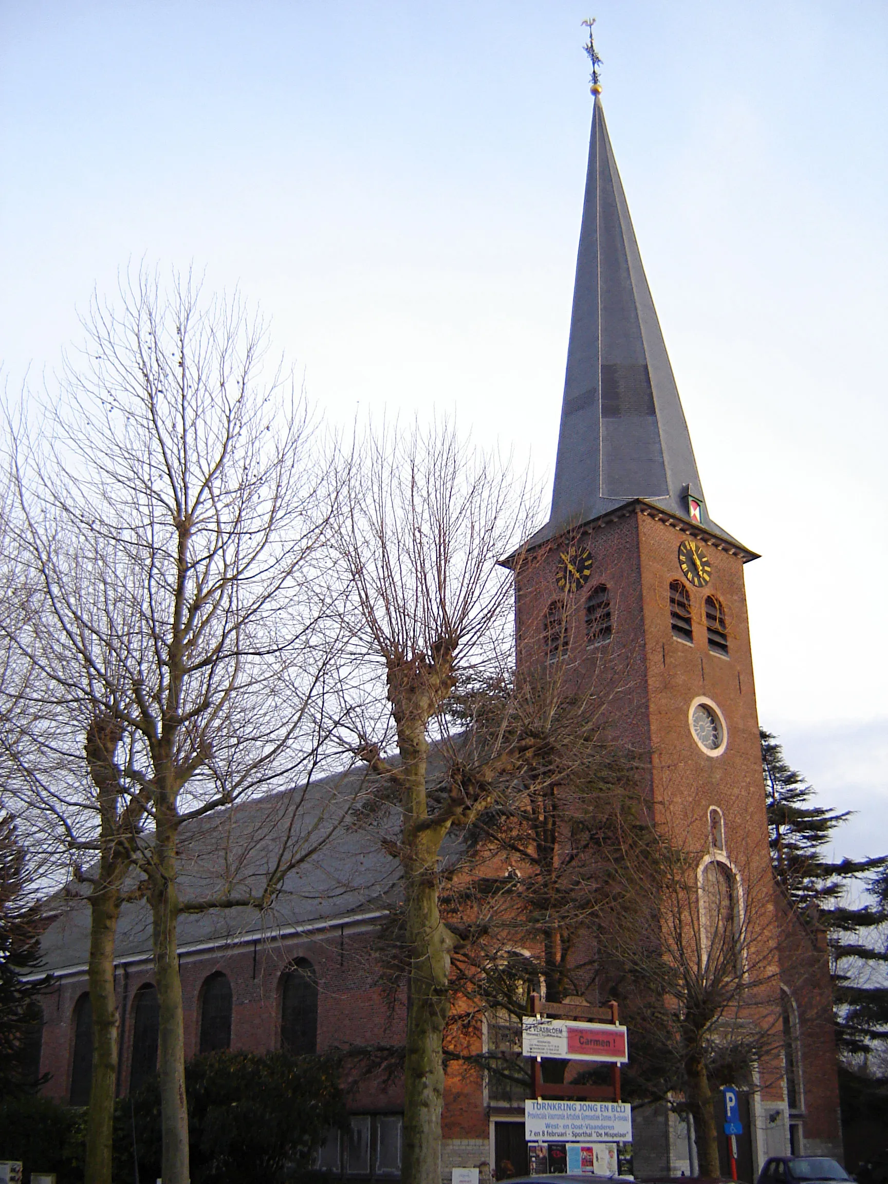 Photo showing: Church of Our Lady ten Bos in Nieuwkerken-Waas. Nieuwkerken-Waas, Sint-Niklaas, East Flanders, Belgium