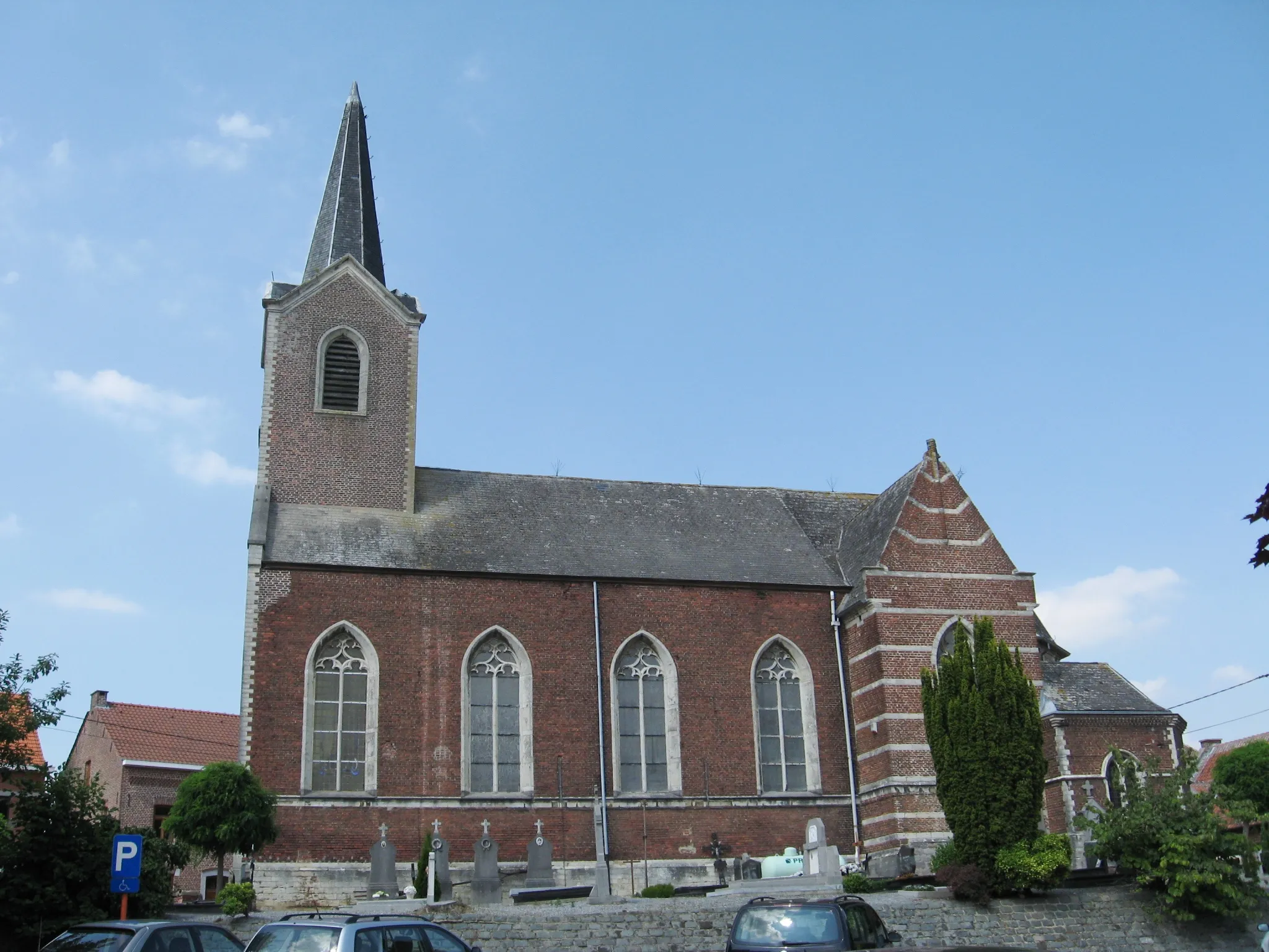 Photo showing: Church of Saint Catherine in Zuurbemde, Glabbeek-Zuurbemde, Glabbeek, Flemish Brabant, Belgium