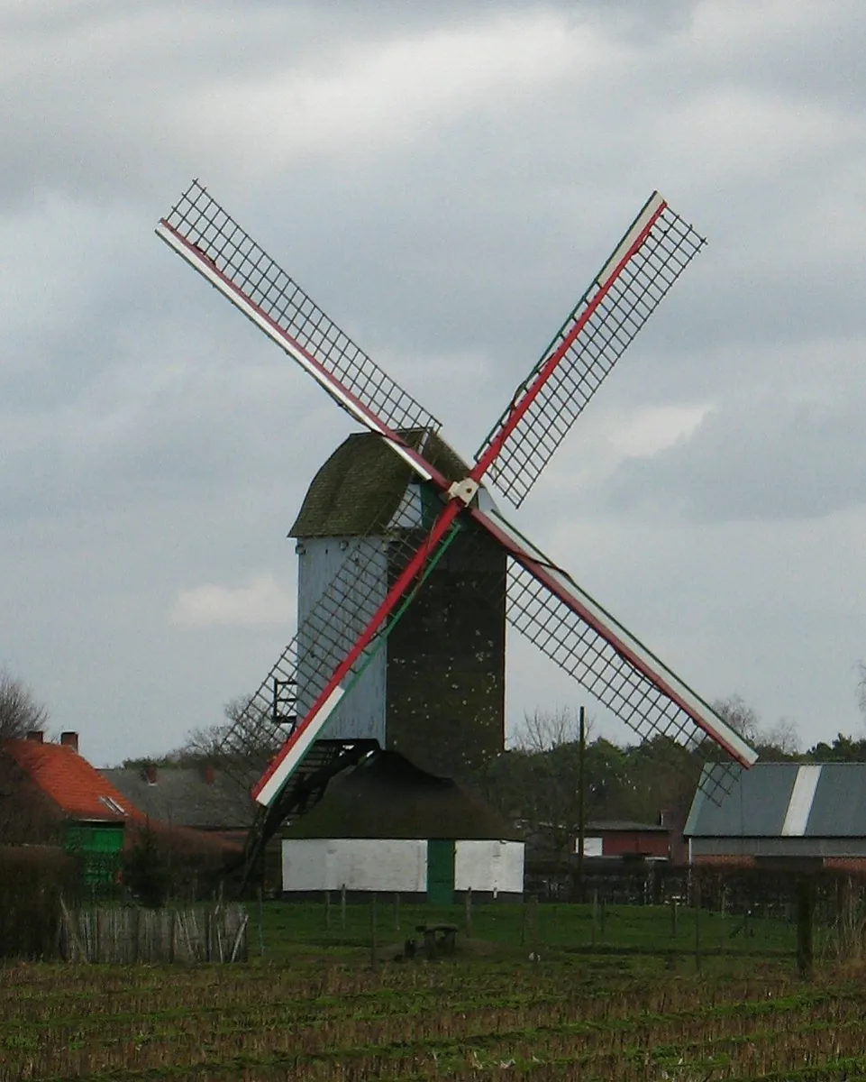 Photo showing: De Hogewegmolen te Noorderwijk, provincie Antwerpen