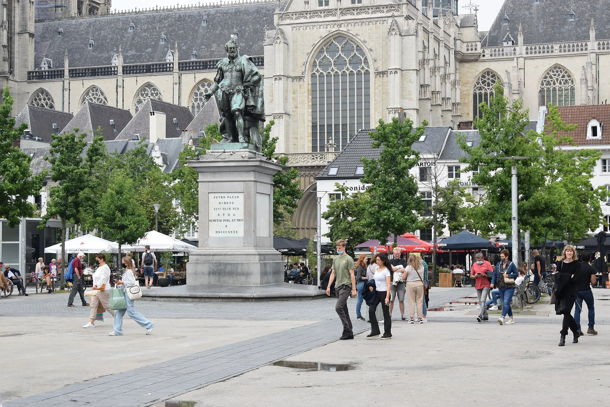 Photo showing: Vue d'Anvers au mois de juin 2021.