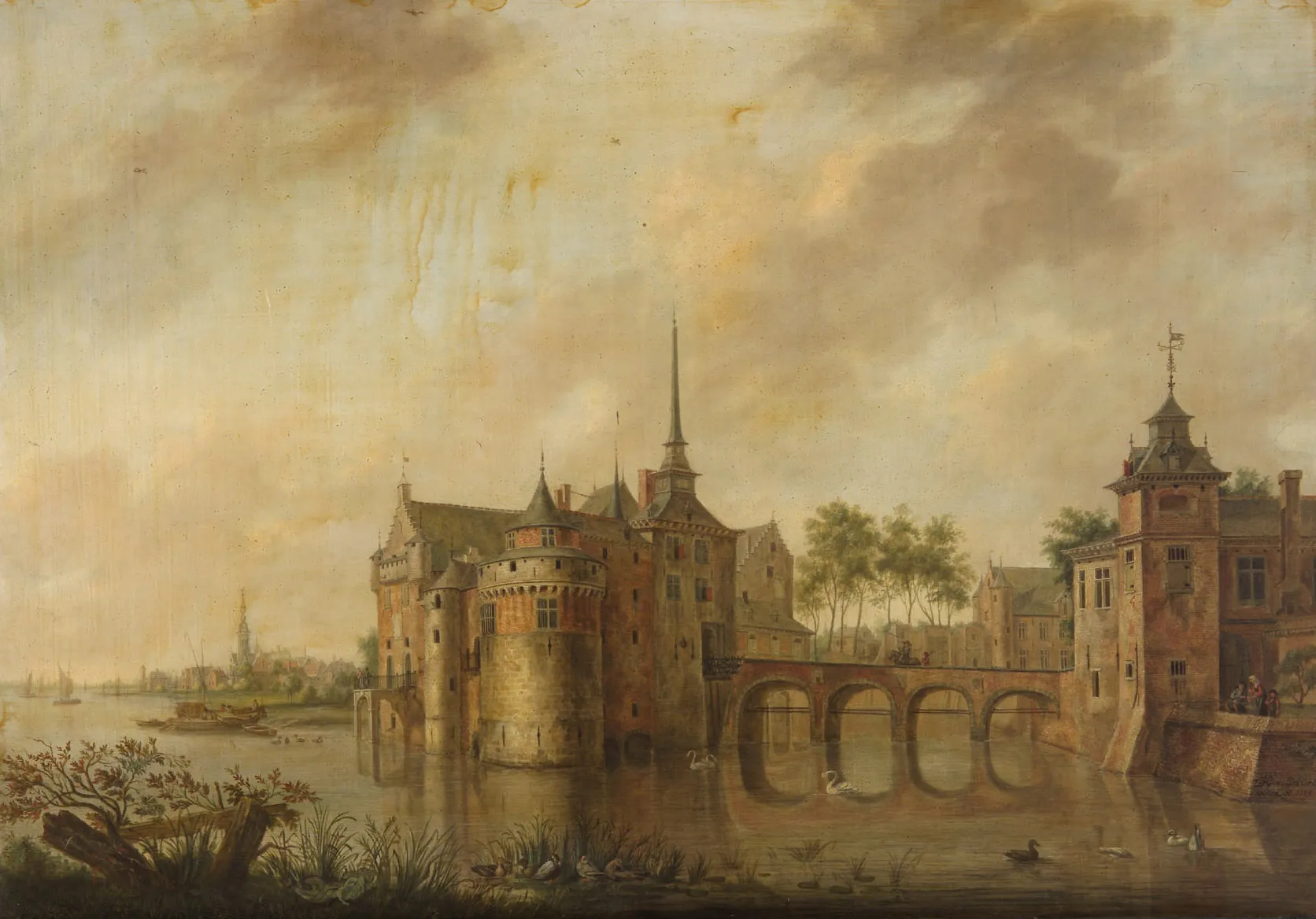 Photo showing: Burcht van Temse in 1774