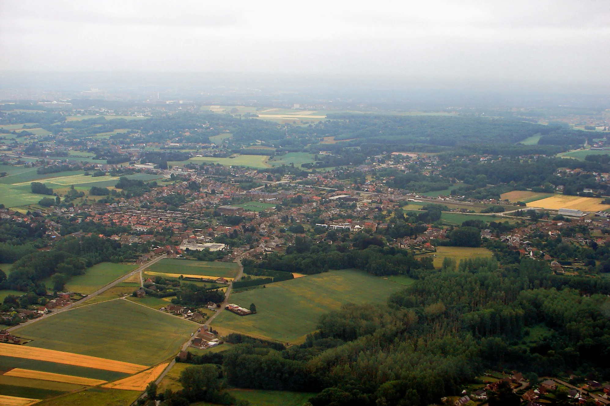 Photo showing: Aerial view of Veltem-Beisem, Belgium