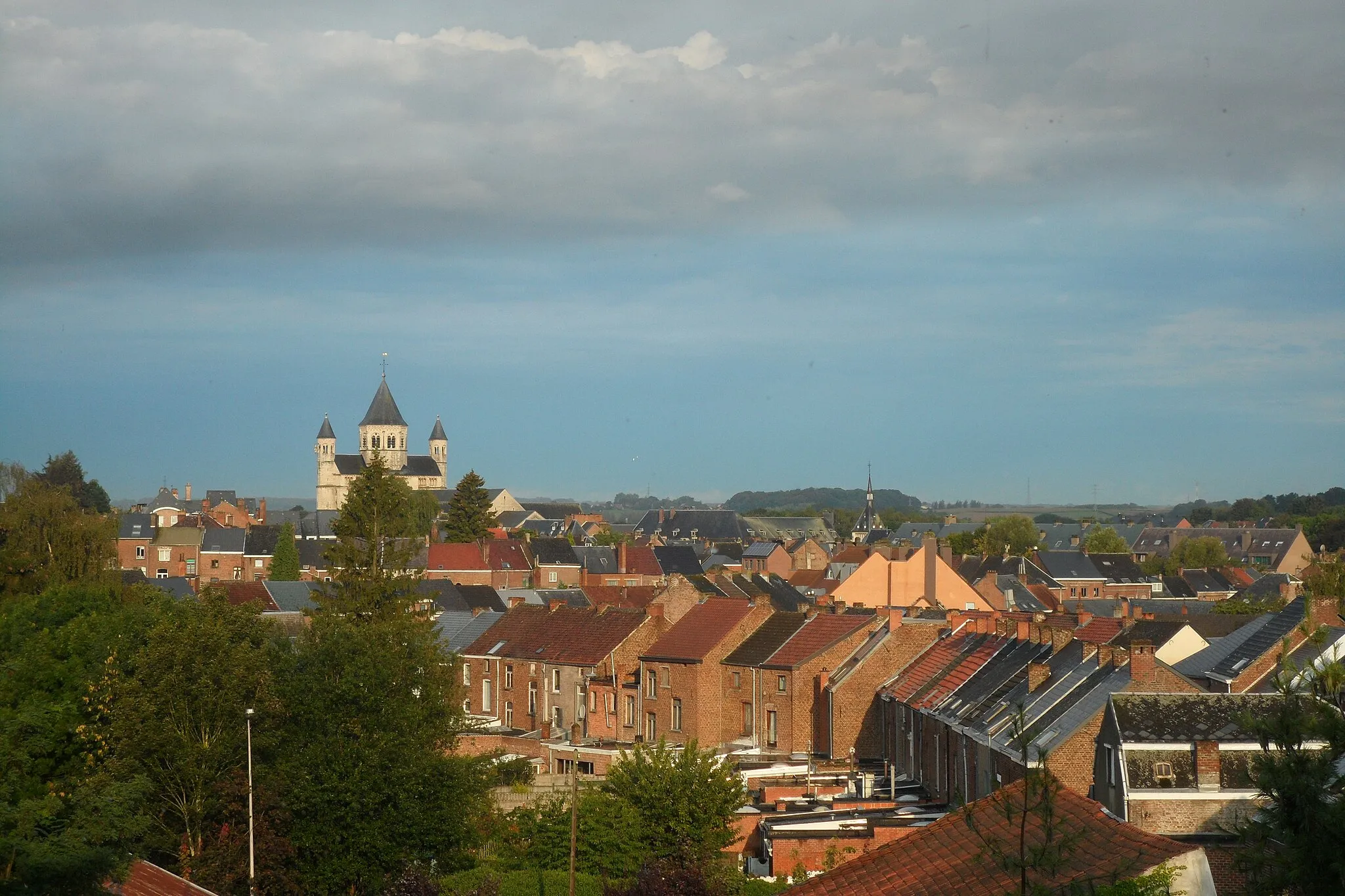 Photo showing: Panoramic view of the city of Nivelles, Belgium