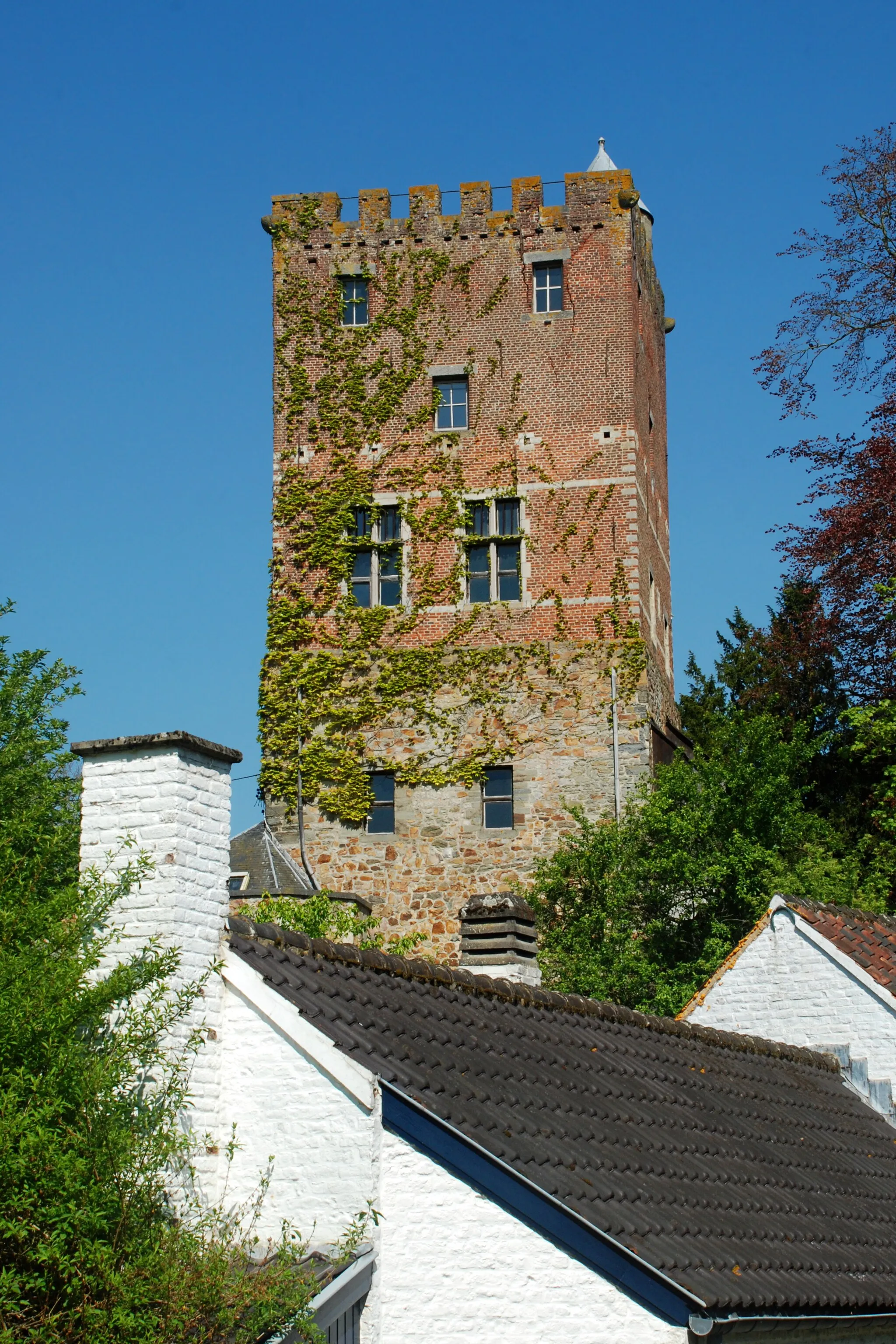 Photo showing: Belgique - Brabant wallon - Mont-Saint-Guibert - Hévillers - Donjon de Bierbais