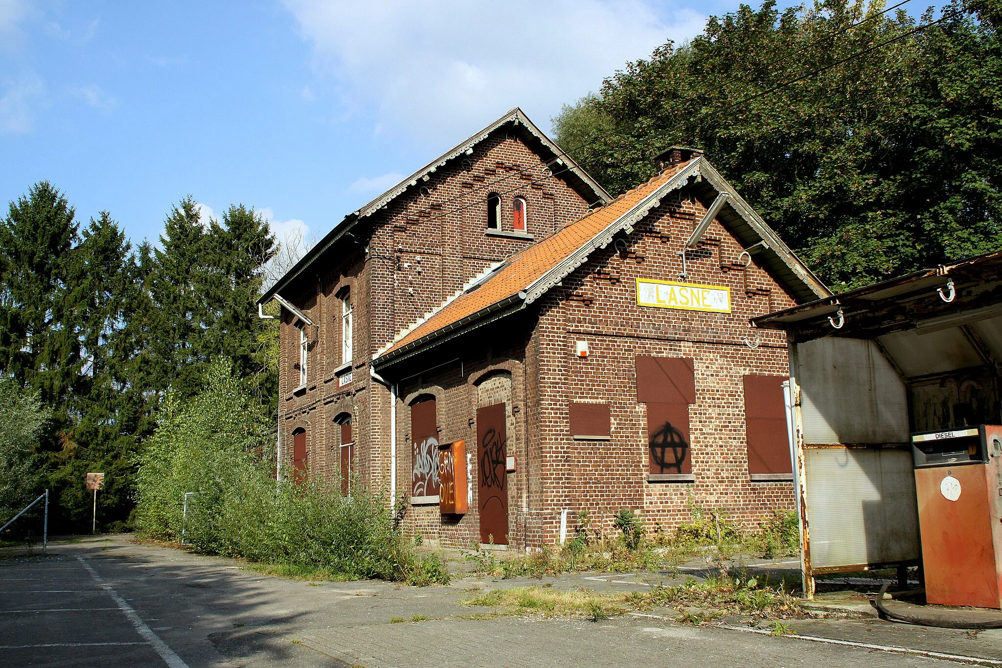 Photo showing: Déi fréier Gare vu Lasne