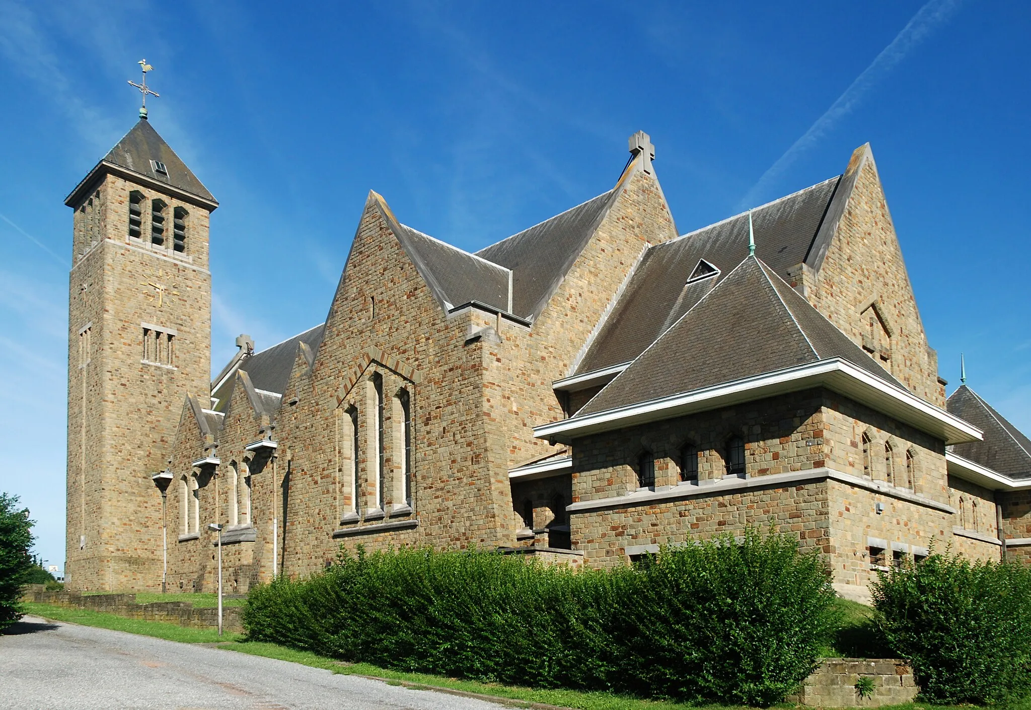 Photo showing: Belgique - Babant wallon - Ottignies - Eglise Saint-Géry de Limelette (néo-roman 1955)