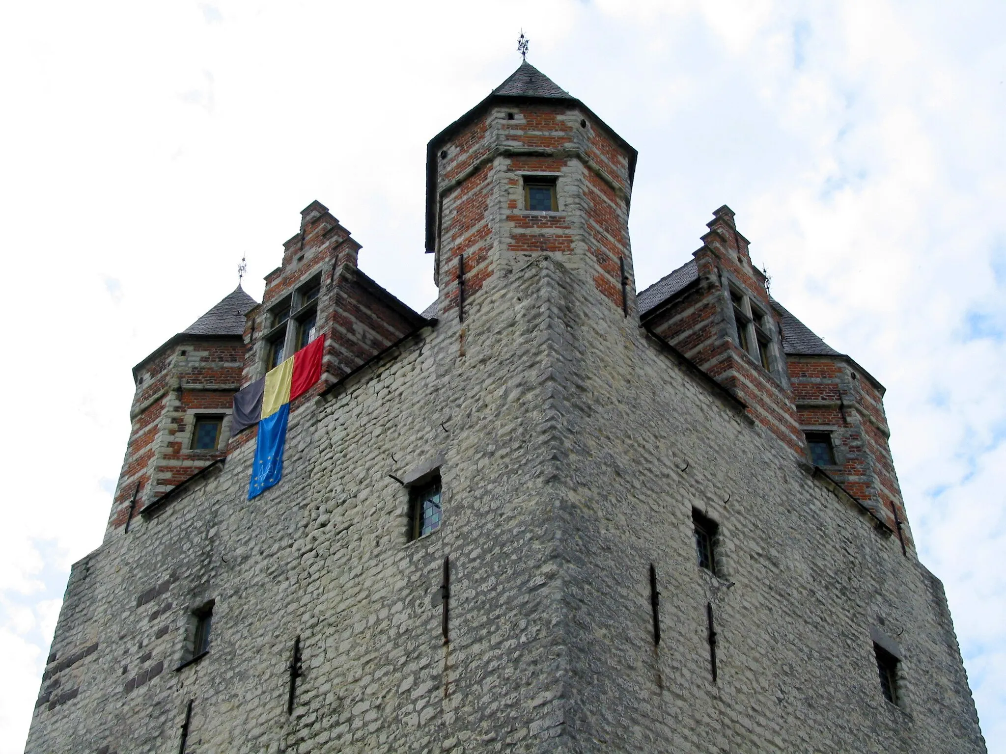 Photo showing: Céroux-Mousty (Belgium), the Moriensart keep (first part of the XIIIth century).