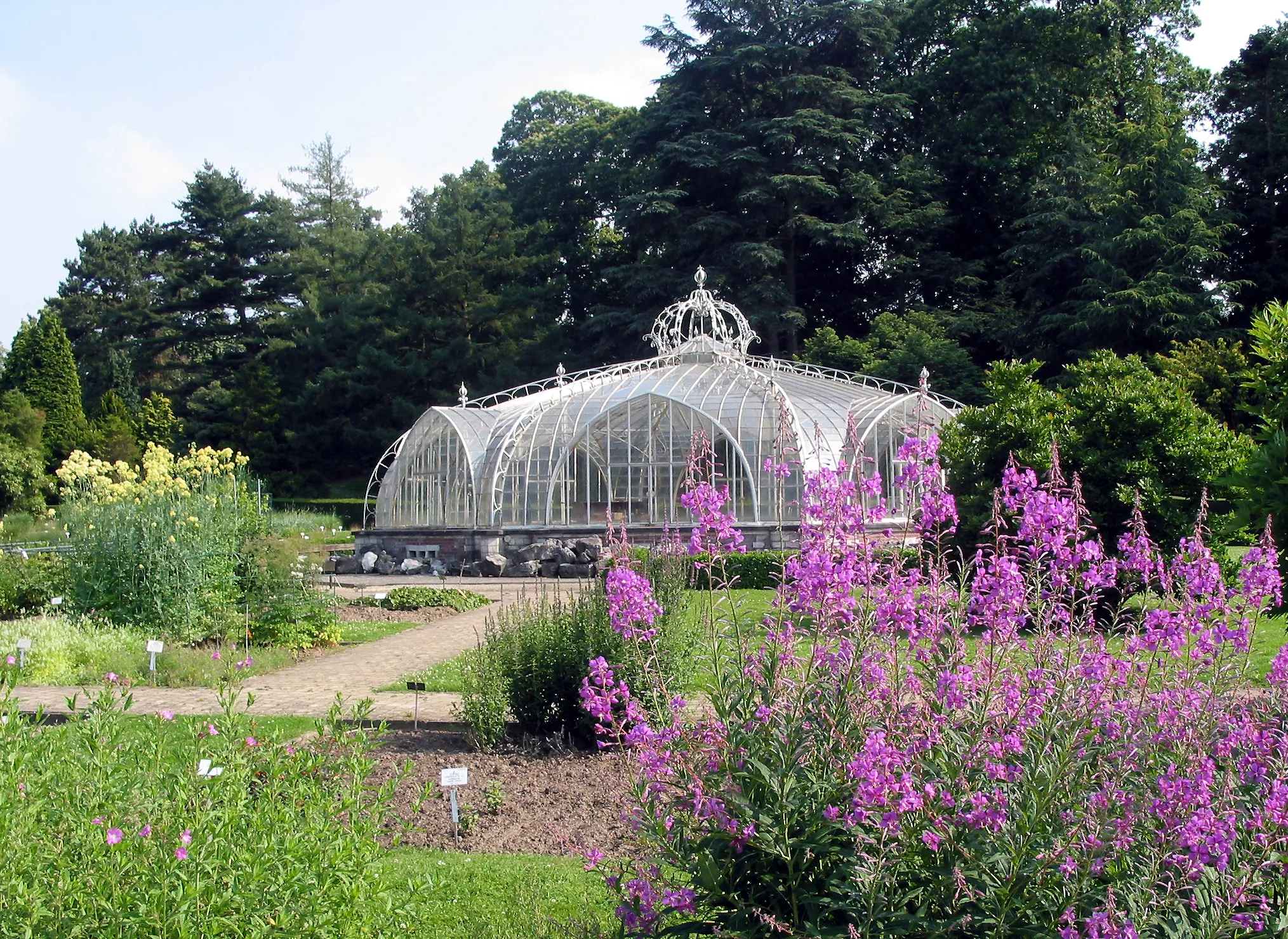 Photo showing: Meise (Belgium), National Garden of Belgium - Balat Greenhouse (1854).