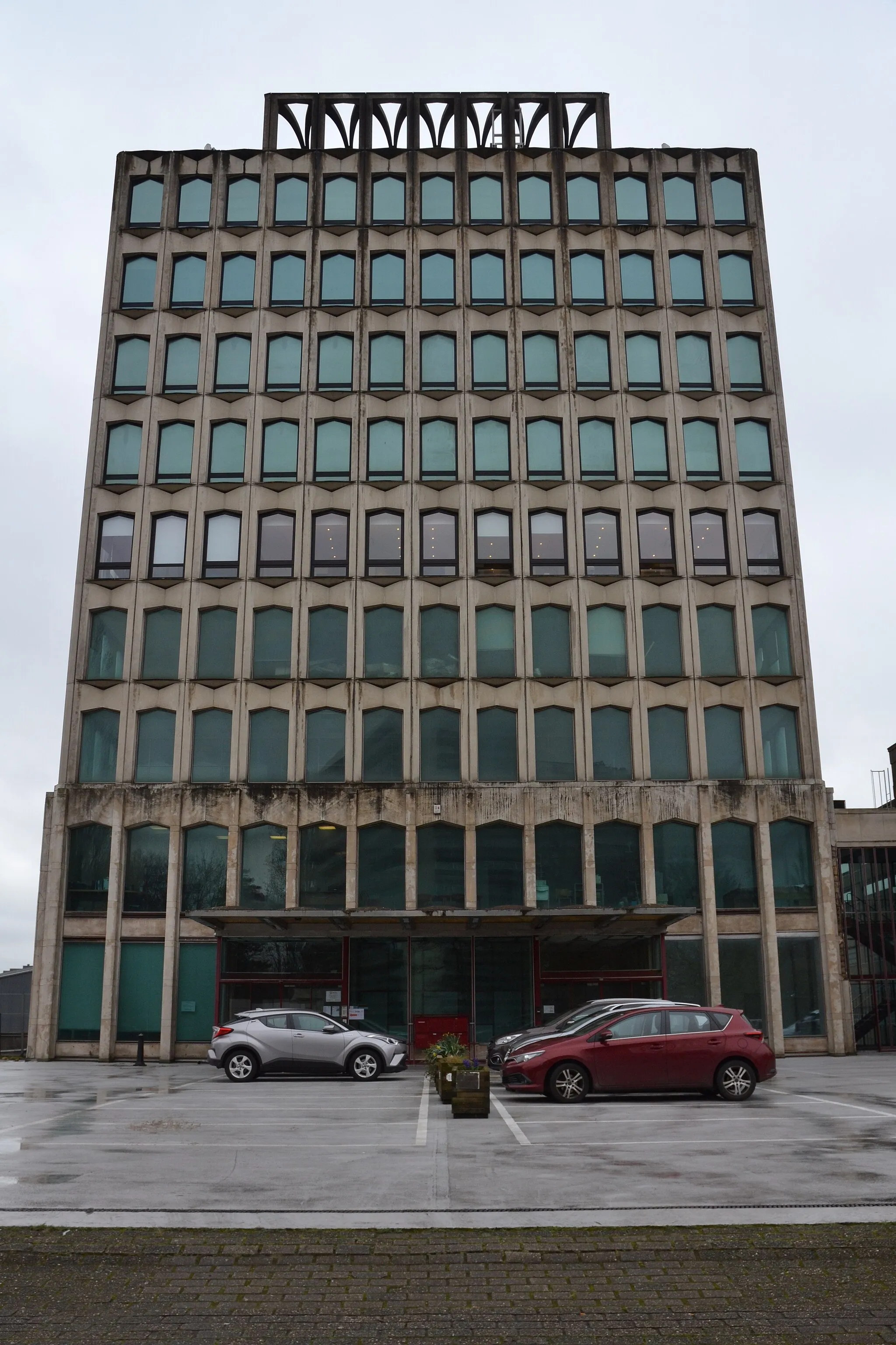 Photo showing: Façade : Ancien siège ASAR (9 rue Frans Van Kalken, Anderlecht (Belgique)