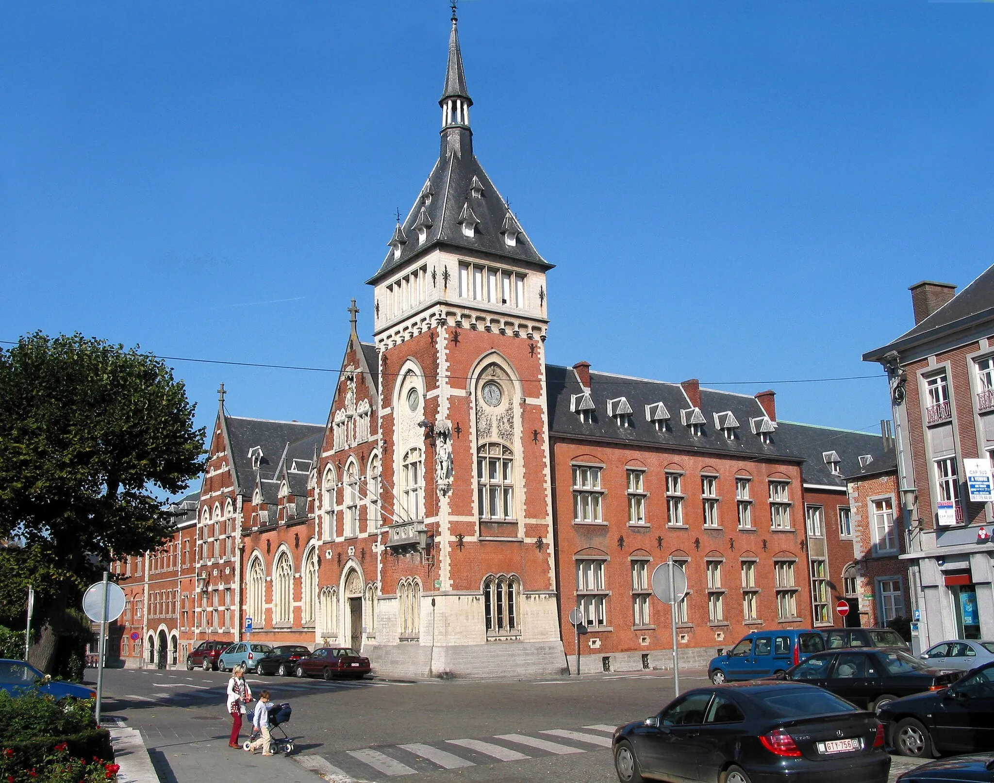 Photo showing: Nivelles (Belgium),  the old courthouse (1888-1891).