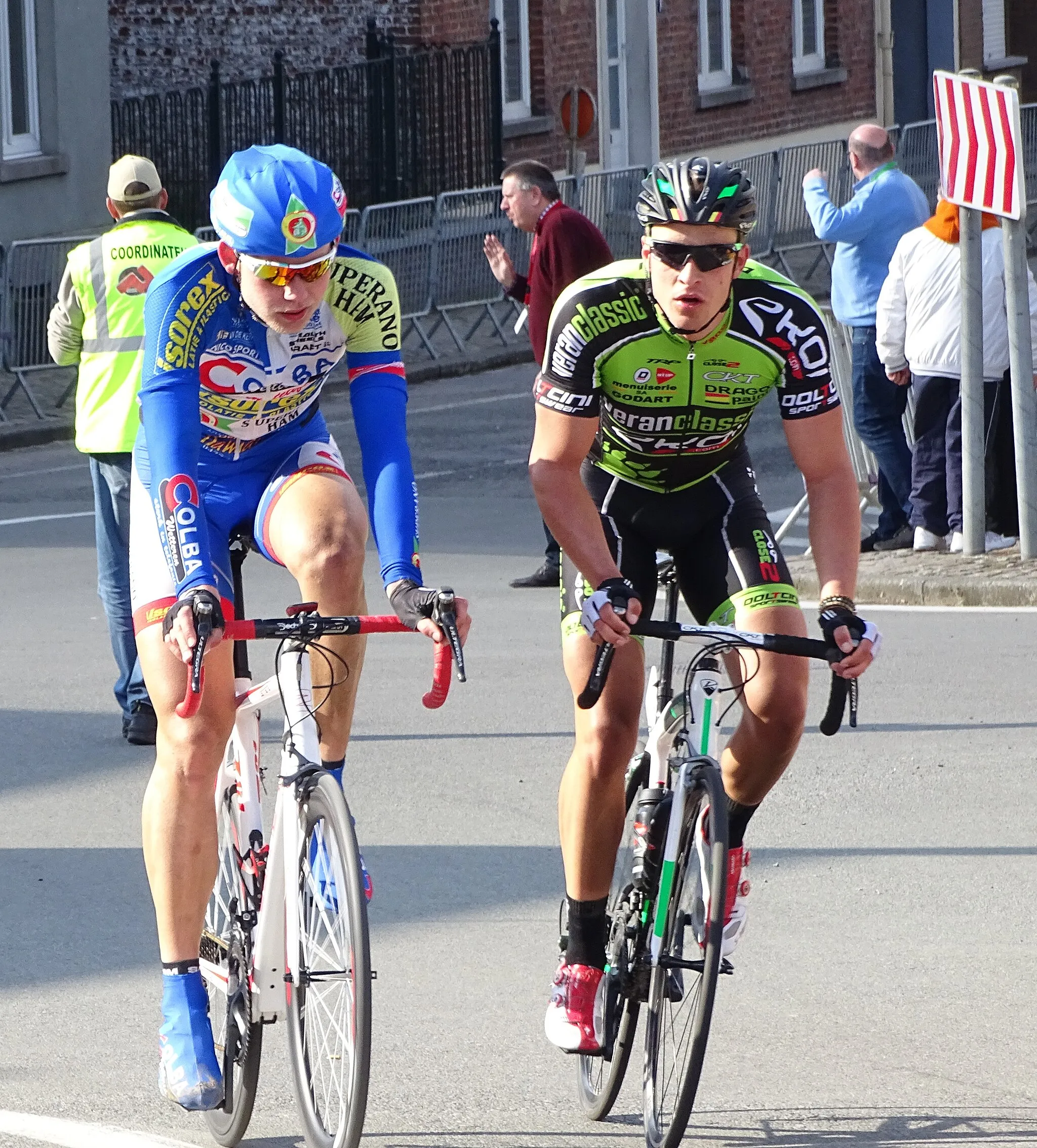 Photo showing: Triptyque des Monts et Châteaux 2015
Depicted team: Colba-Superano Ham, Veranclassic-Ekoï