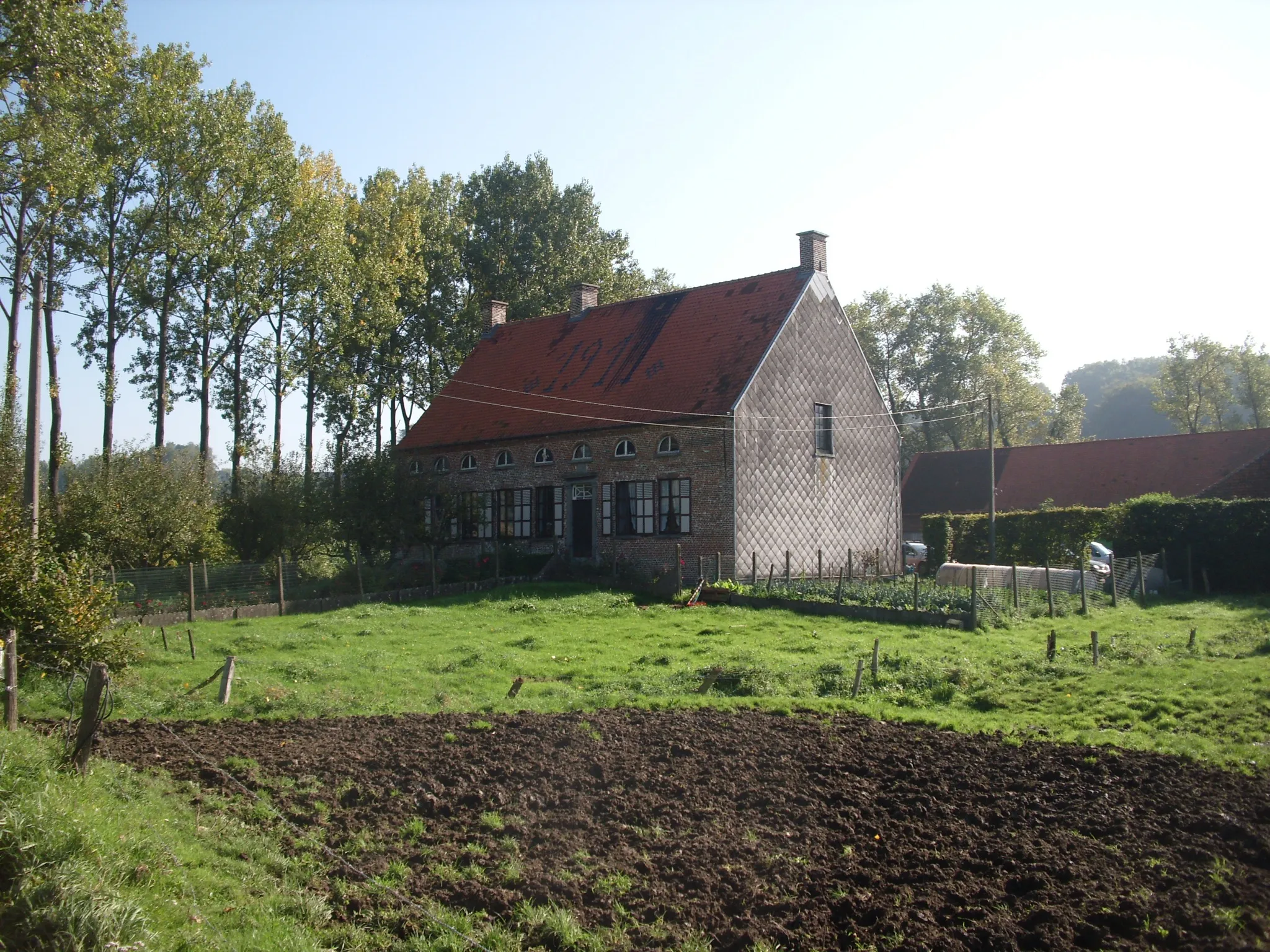 Photo showing: Woning van het Hof of Goet ten Broecke - Kapoenstraat - Zulzeke - Kluisbergen - Oost-Vlaanderen - Vlaanderen - België
