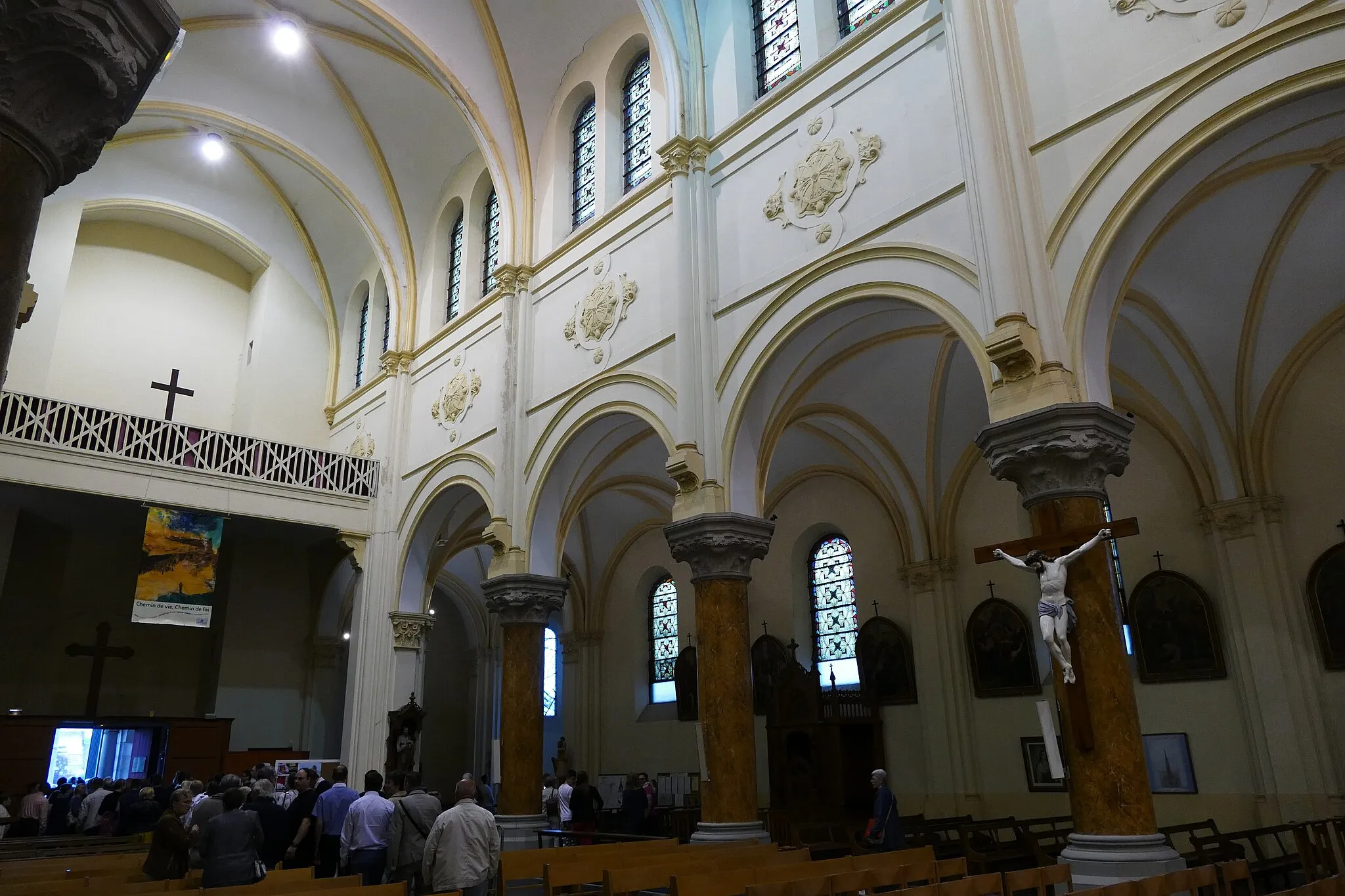 Photo showing: Saint-Luke's church in Lys-lez-Lannoy (Nord, Hauts-de-France, France).