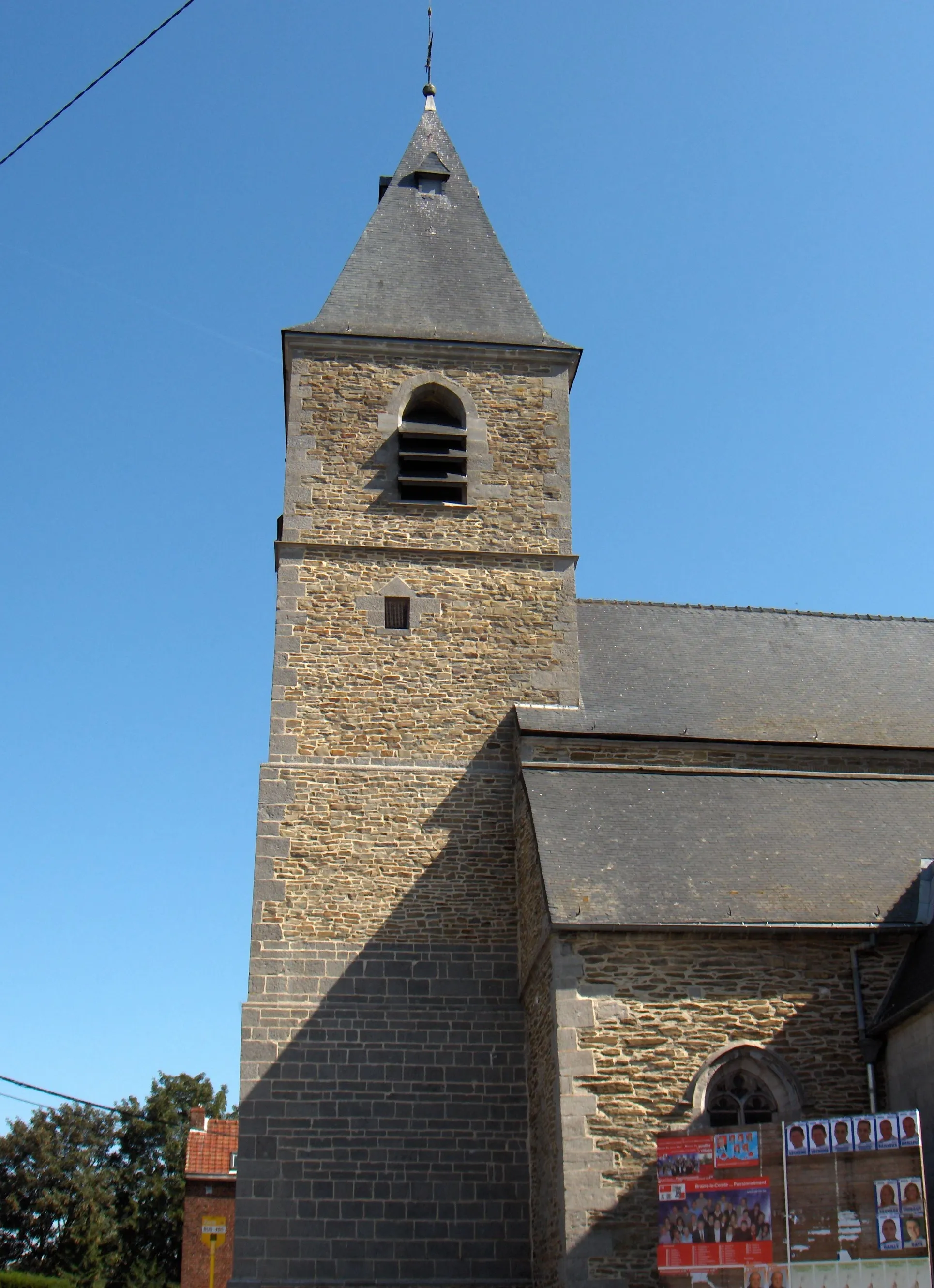 Photo showing: Steenkerque, Ortsteil der Gemeinde Braine-le-Comte, Prov. Hennegau (Belgien), gotische Dorfkirche, 12.-16. Jh. 2004-2006 restauriert.